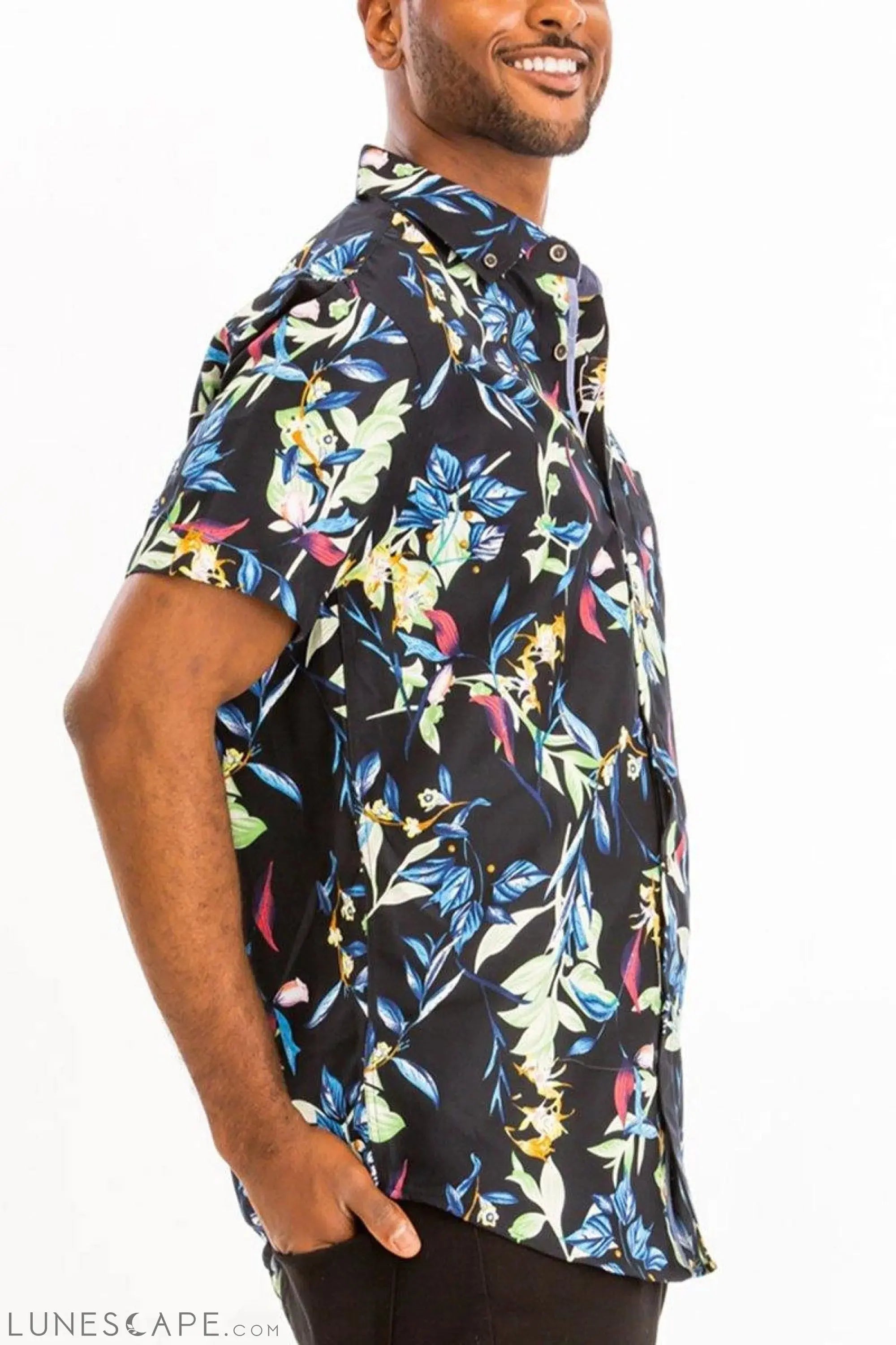 HAWAIIAN BUTTON DOWN SHIRT LUNESCAPE
