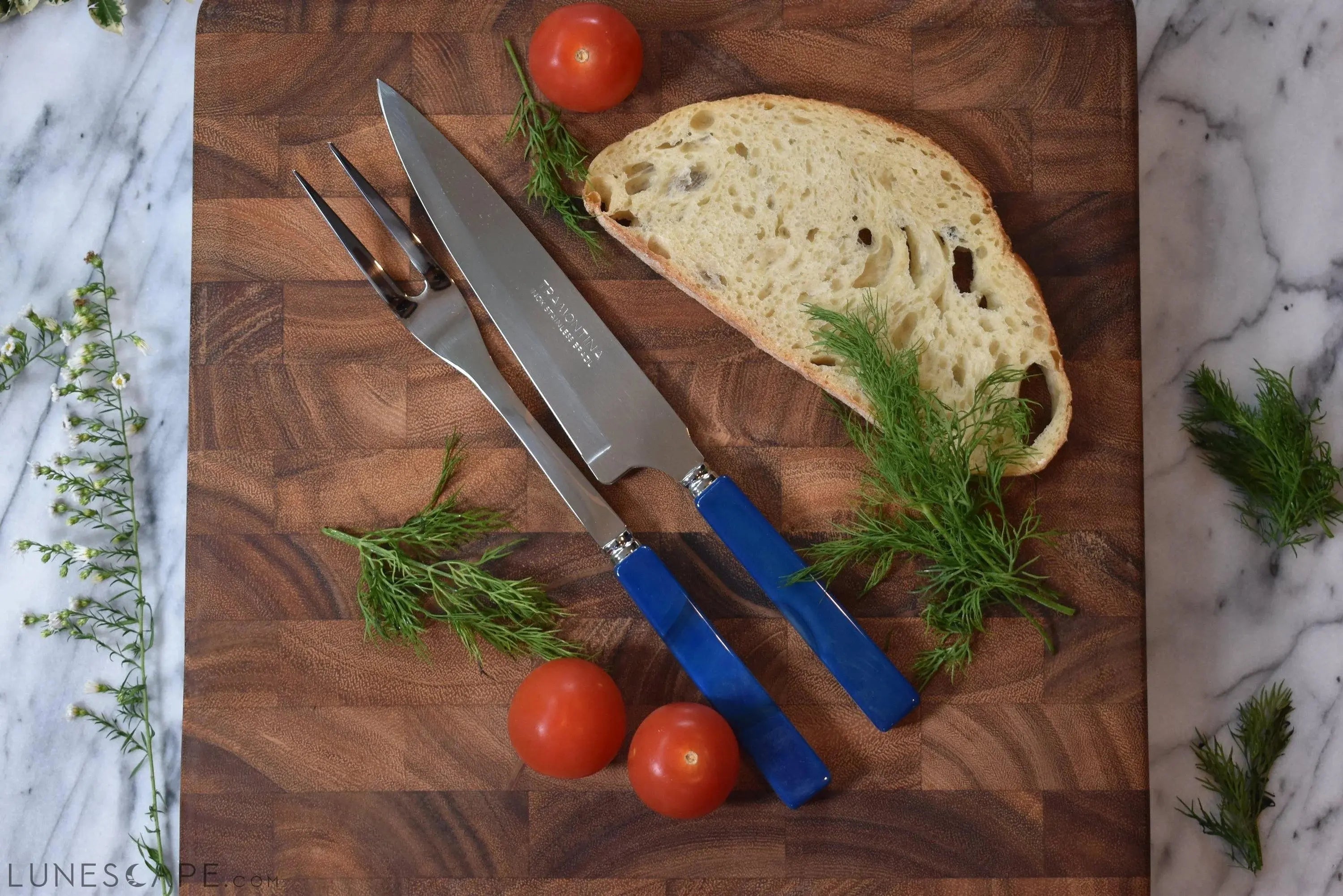 Handcrafted Agate Meat Carving Set LUNESCAPE