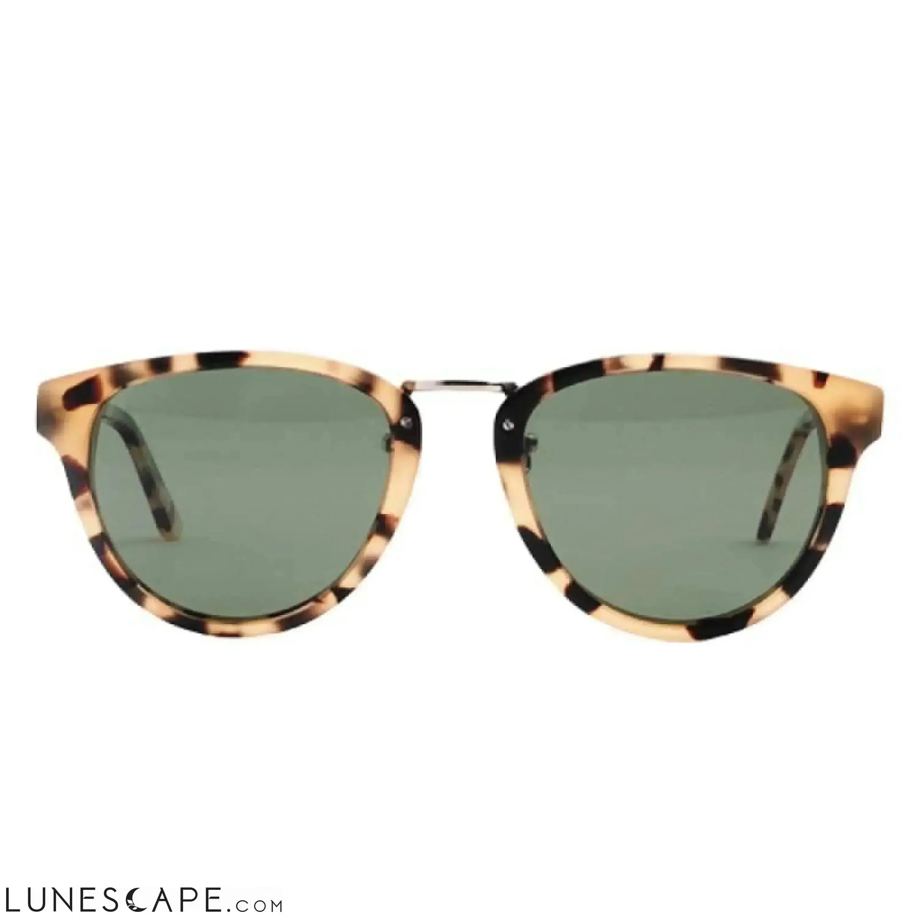 Handcrafted Green Sandalwood Sunglasses - Red Turtle LUNESCAPE