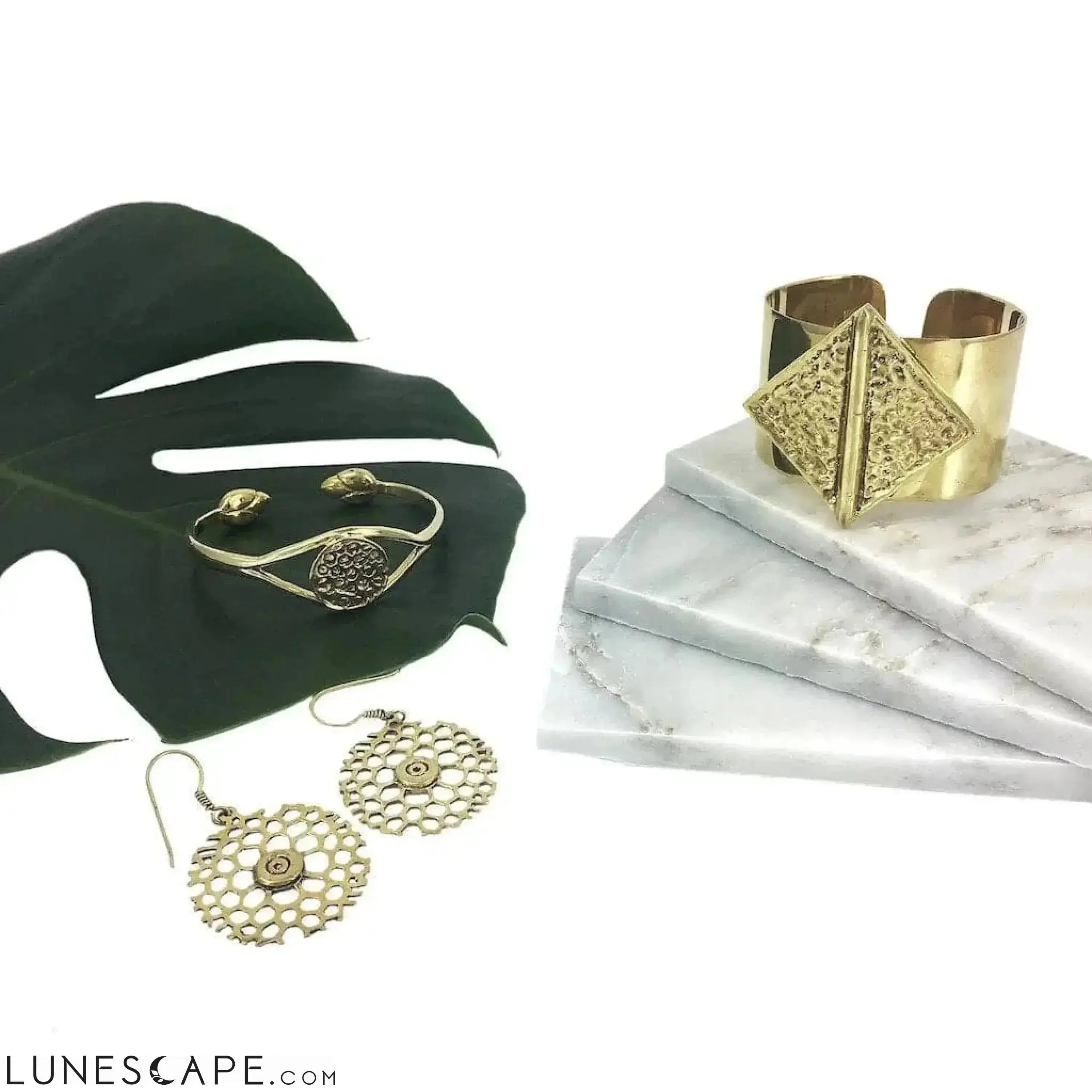 Honeycomb Bomb Earrings LUNESCAPE