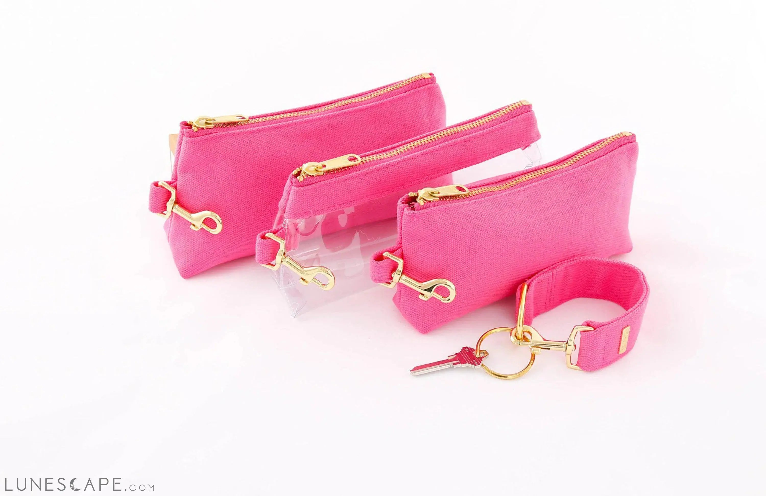 Hot Pink CLASSIC CANVAS WRISTLET SET LUNESCAPE