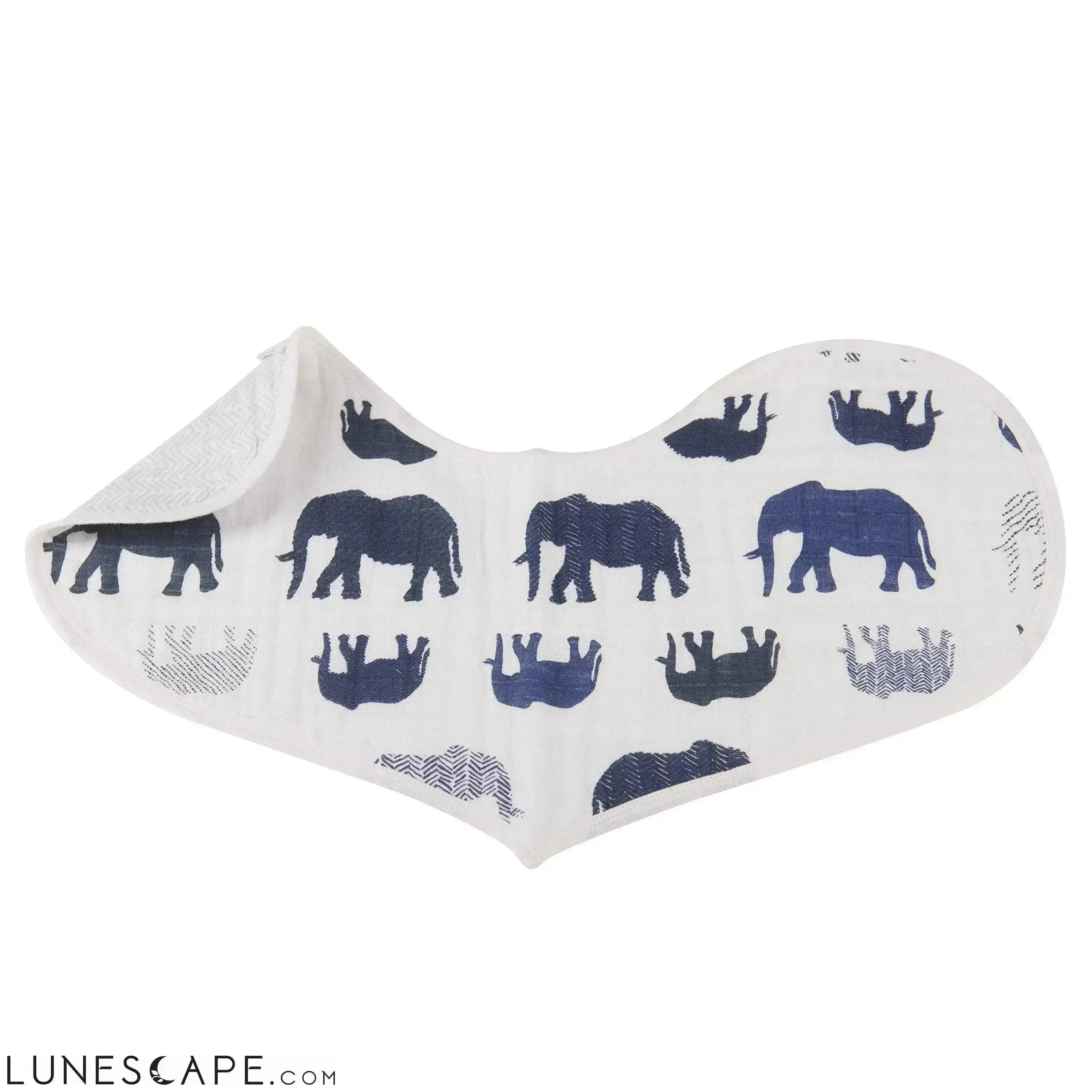 In The Wild Elephant Heart Bibs - Set of 2 LUNESCAPE