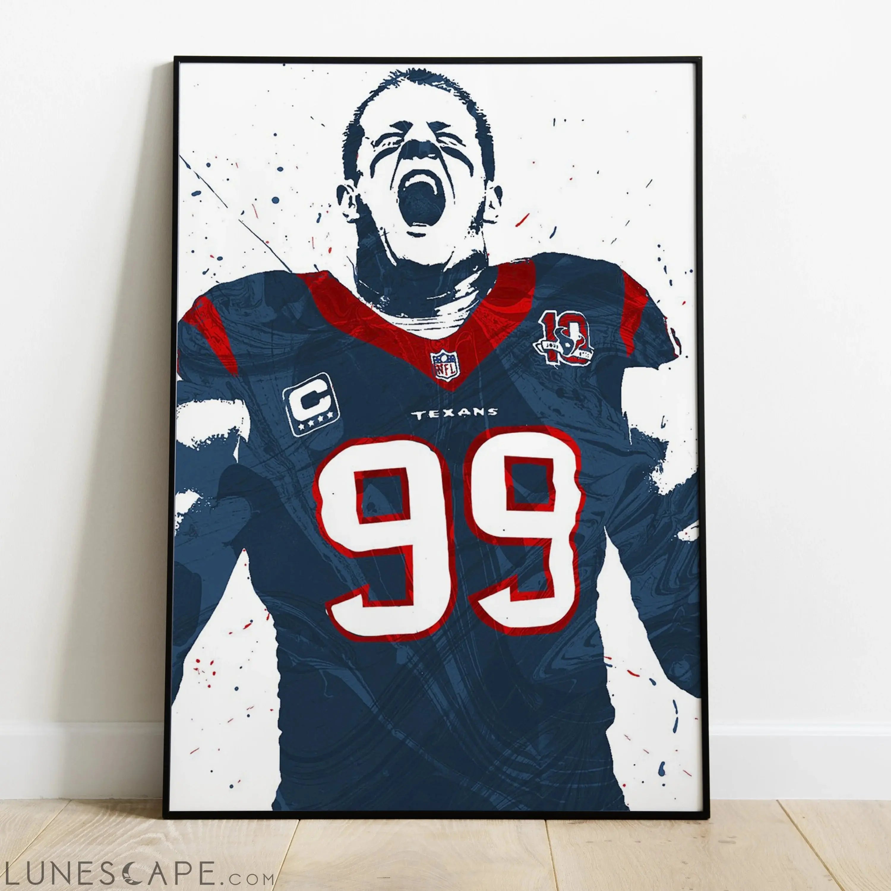 Jj Watt Wall Poster - Multiple Sizes LUNESCAPE