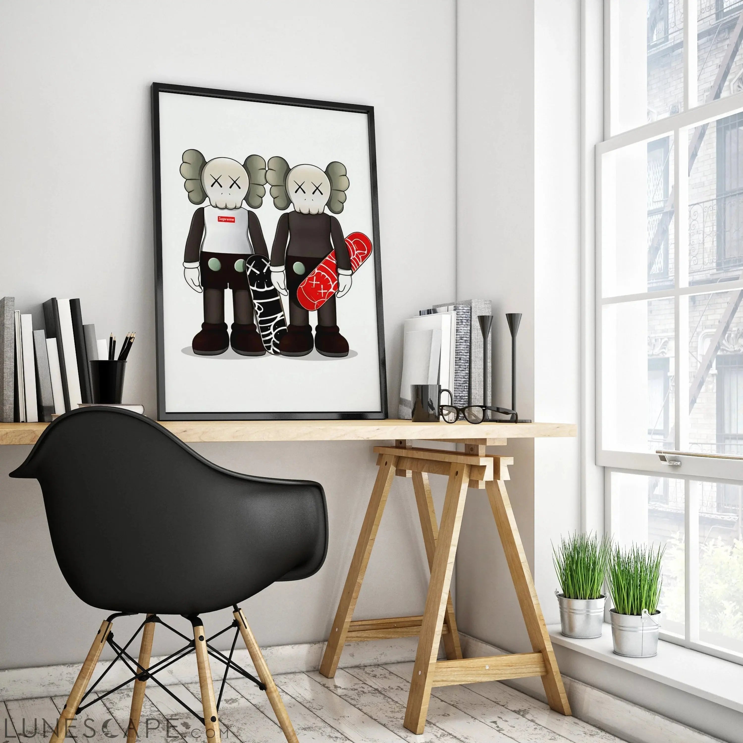 Kaws Supreme Poster LUNESCAPE