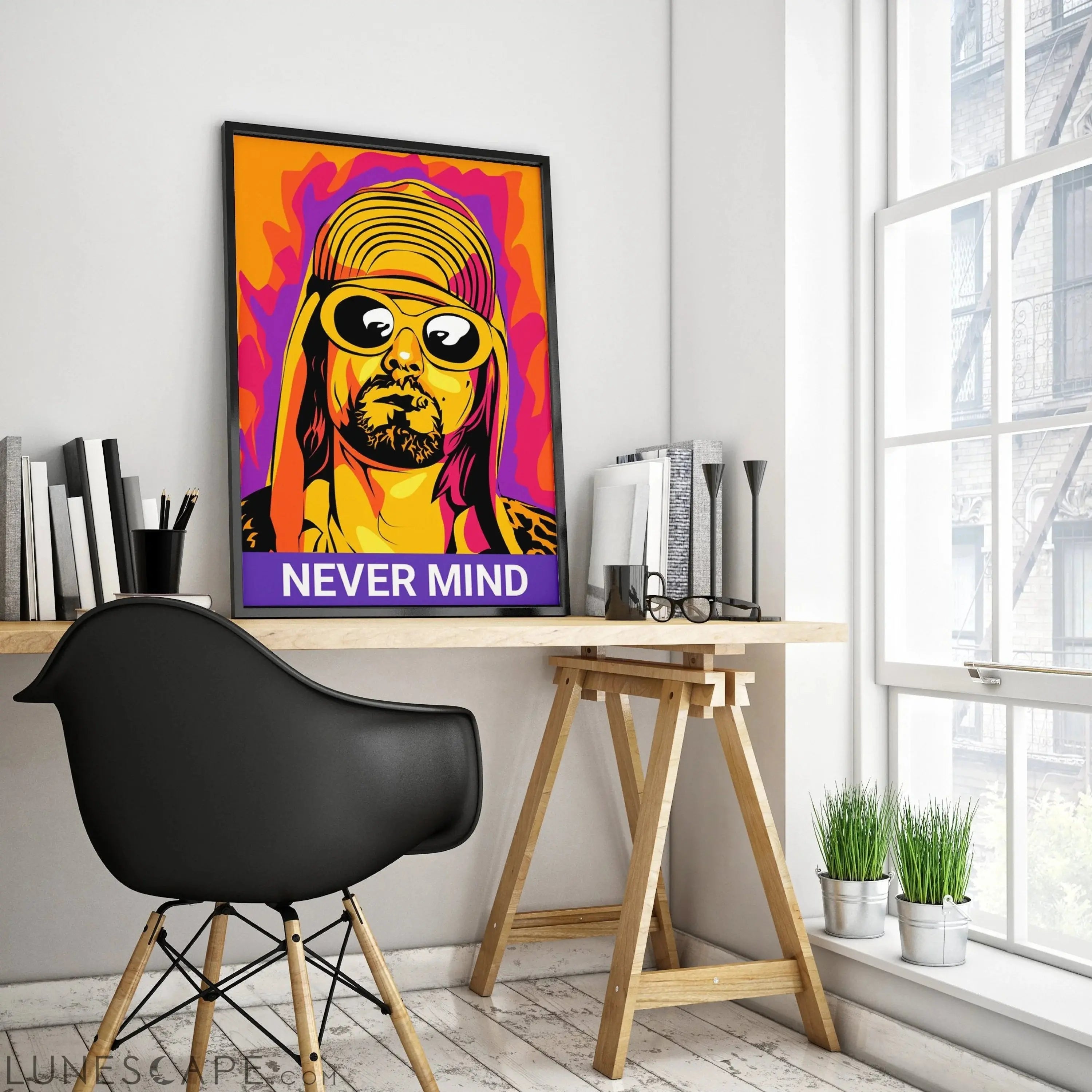 Kurt Kobain Poster LUNESCAPE