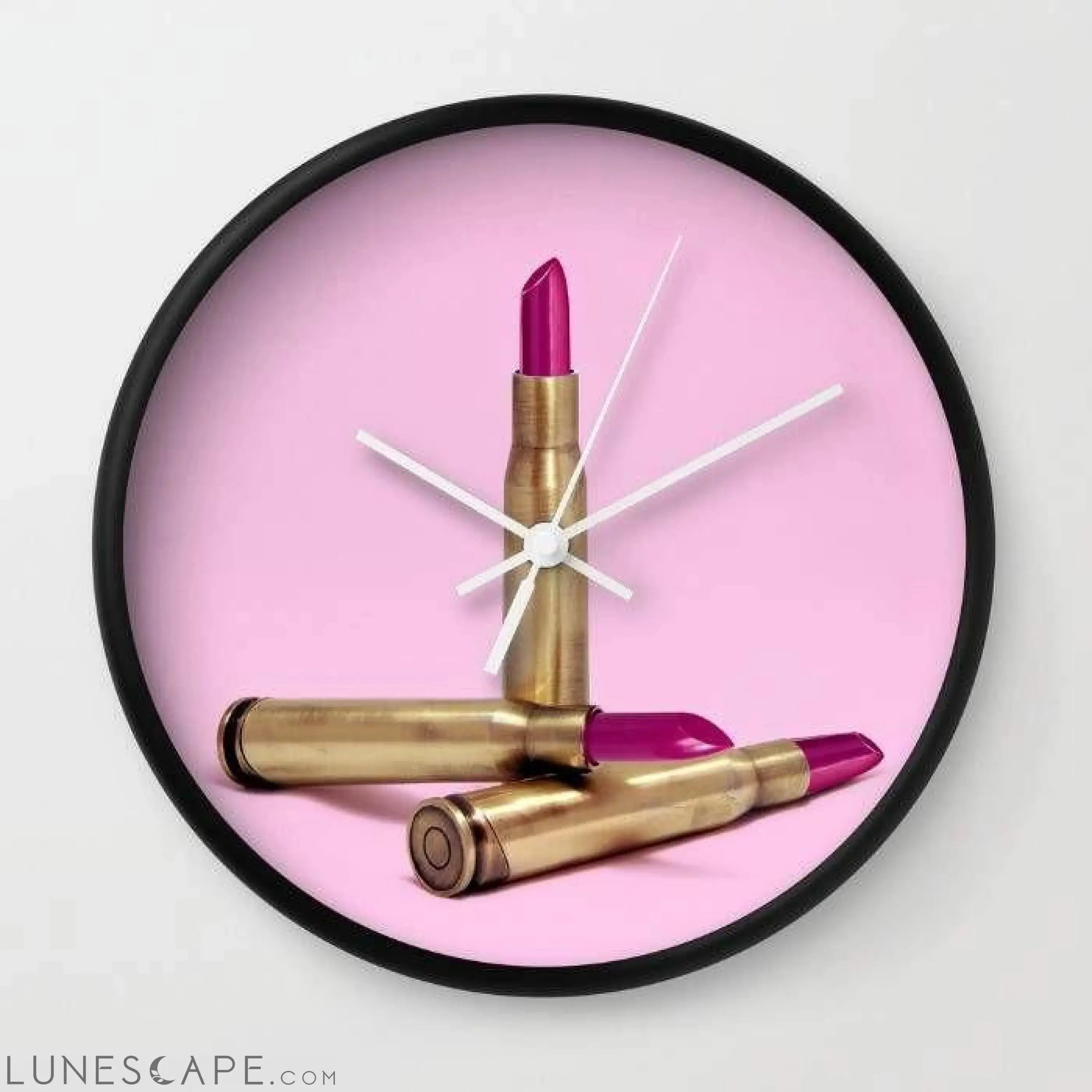 LIPSTICK BULLET Wall clock LUNESCAPE