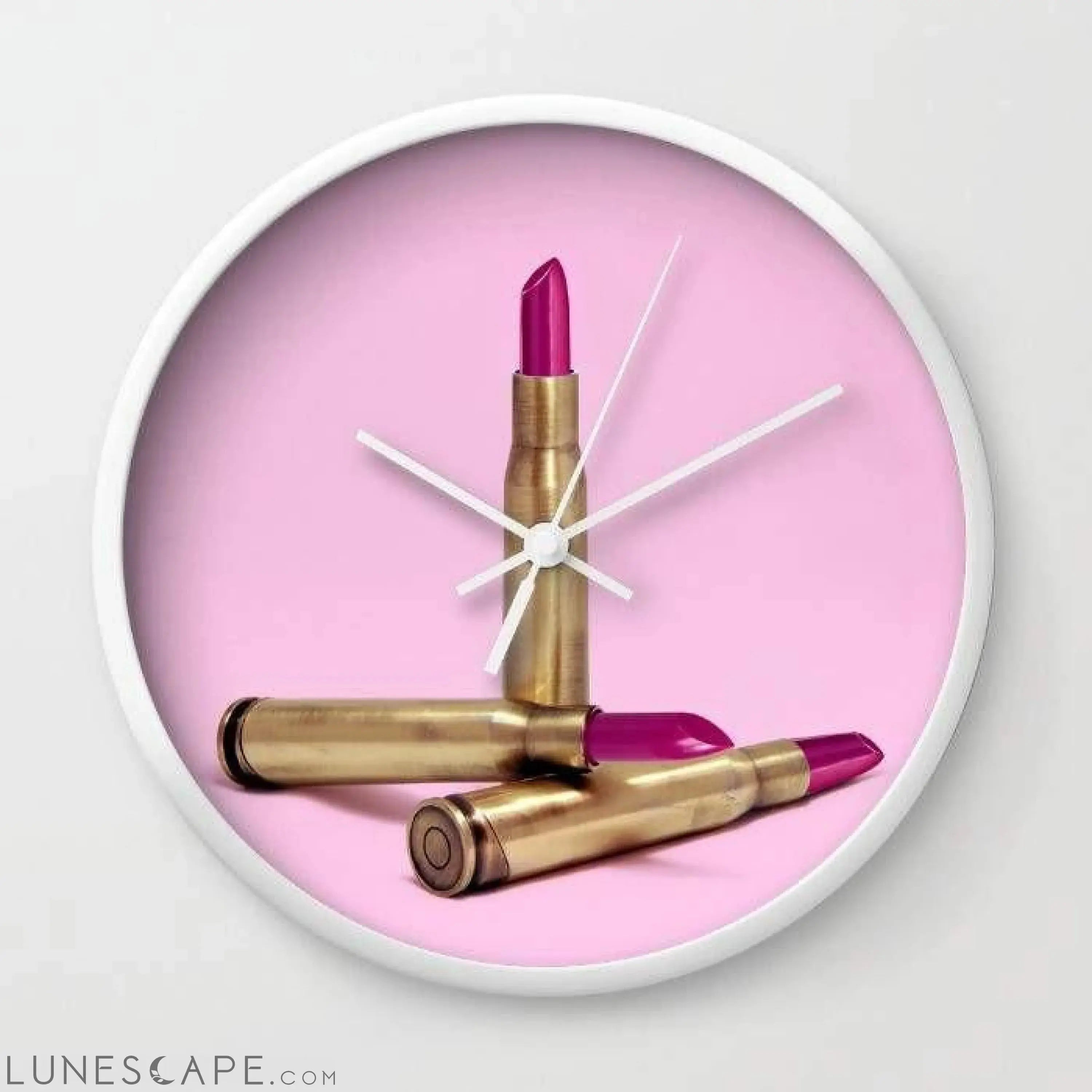 LIPSTICK BULLET Wall clock LUNESCAPE