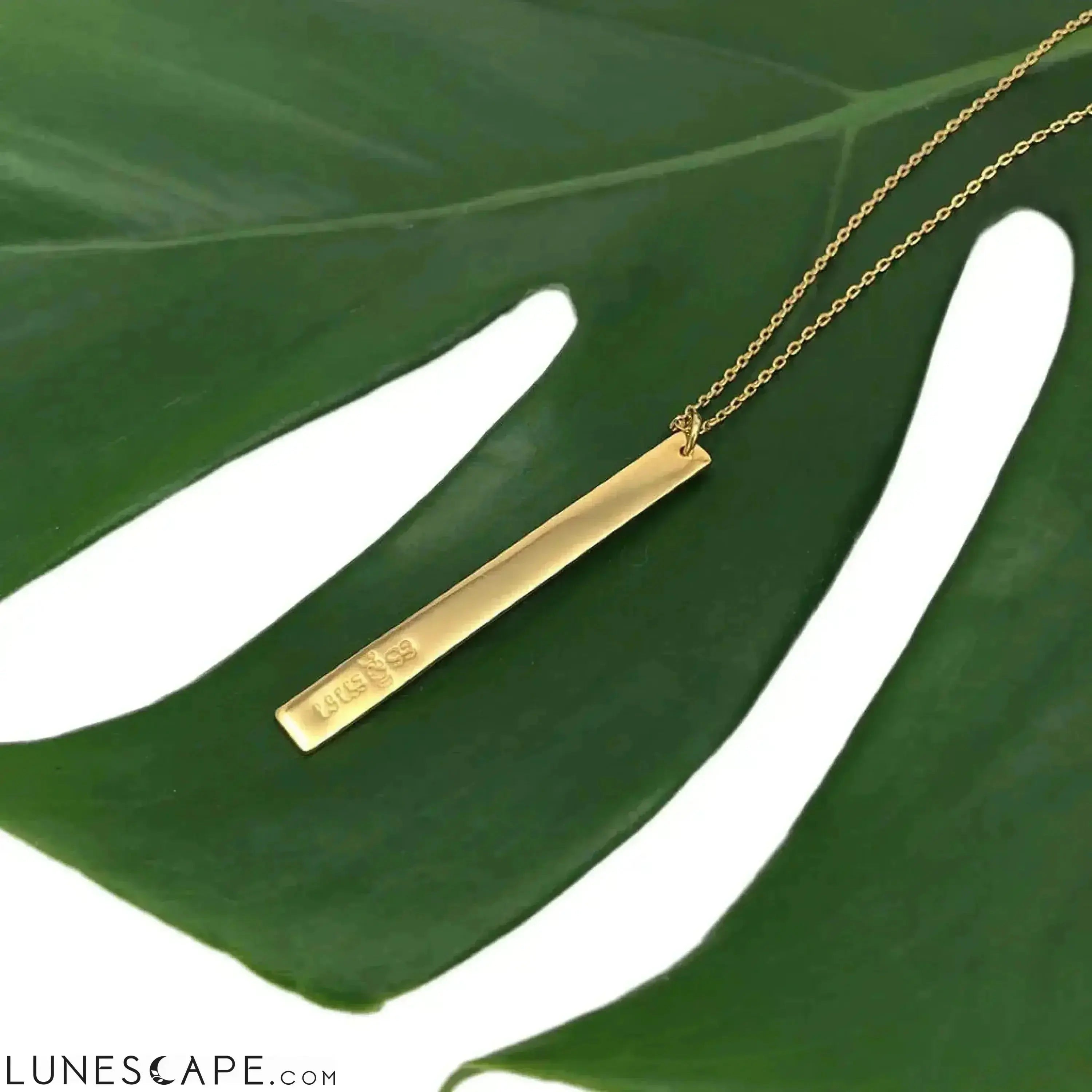 Layered Bar Bullet Necklace LUNESCAPE