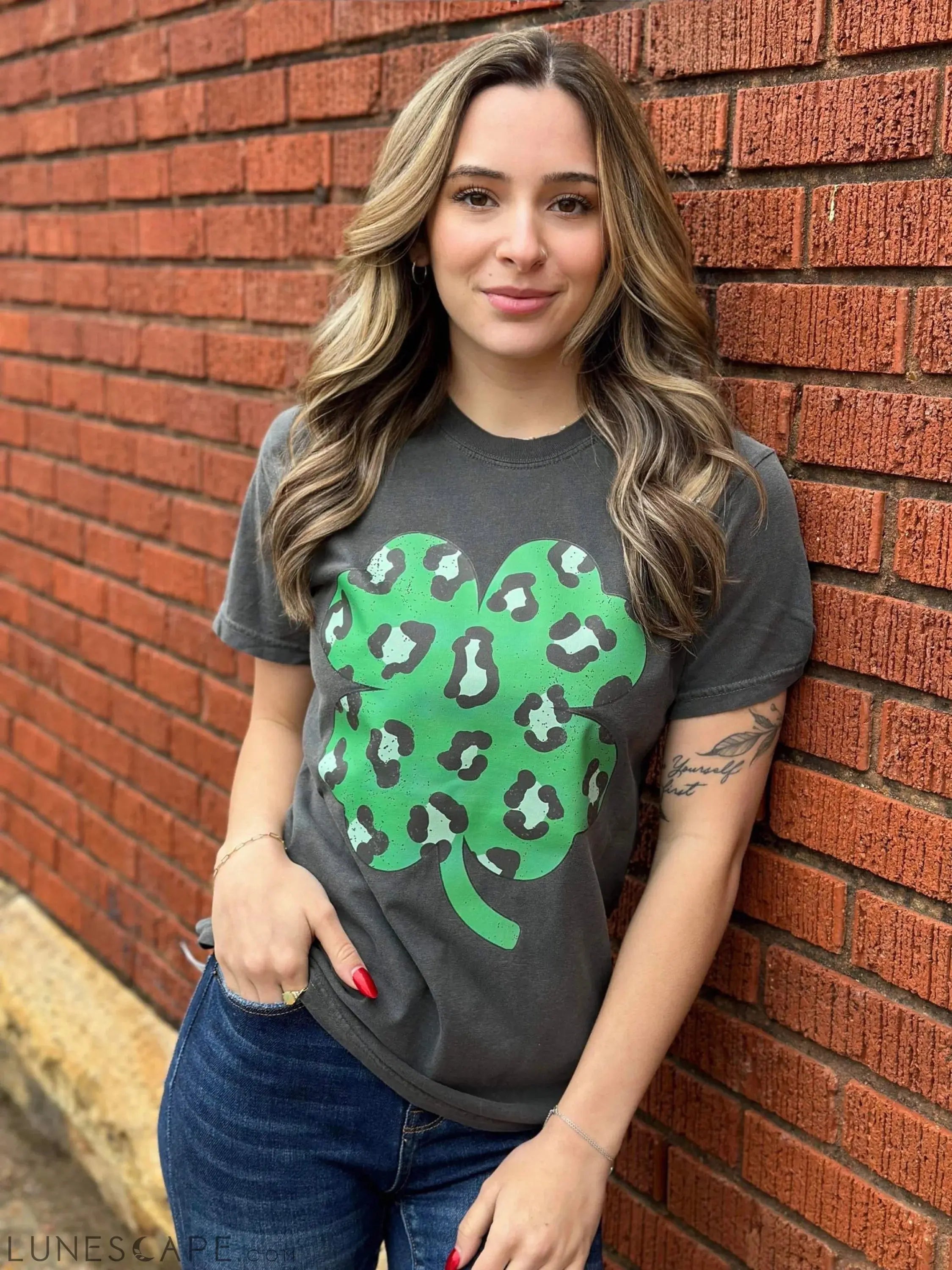 Leopard Clover Tee LUNESCAPE