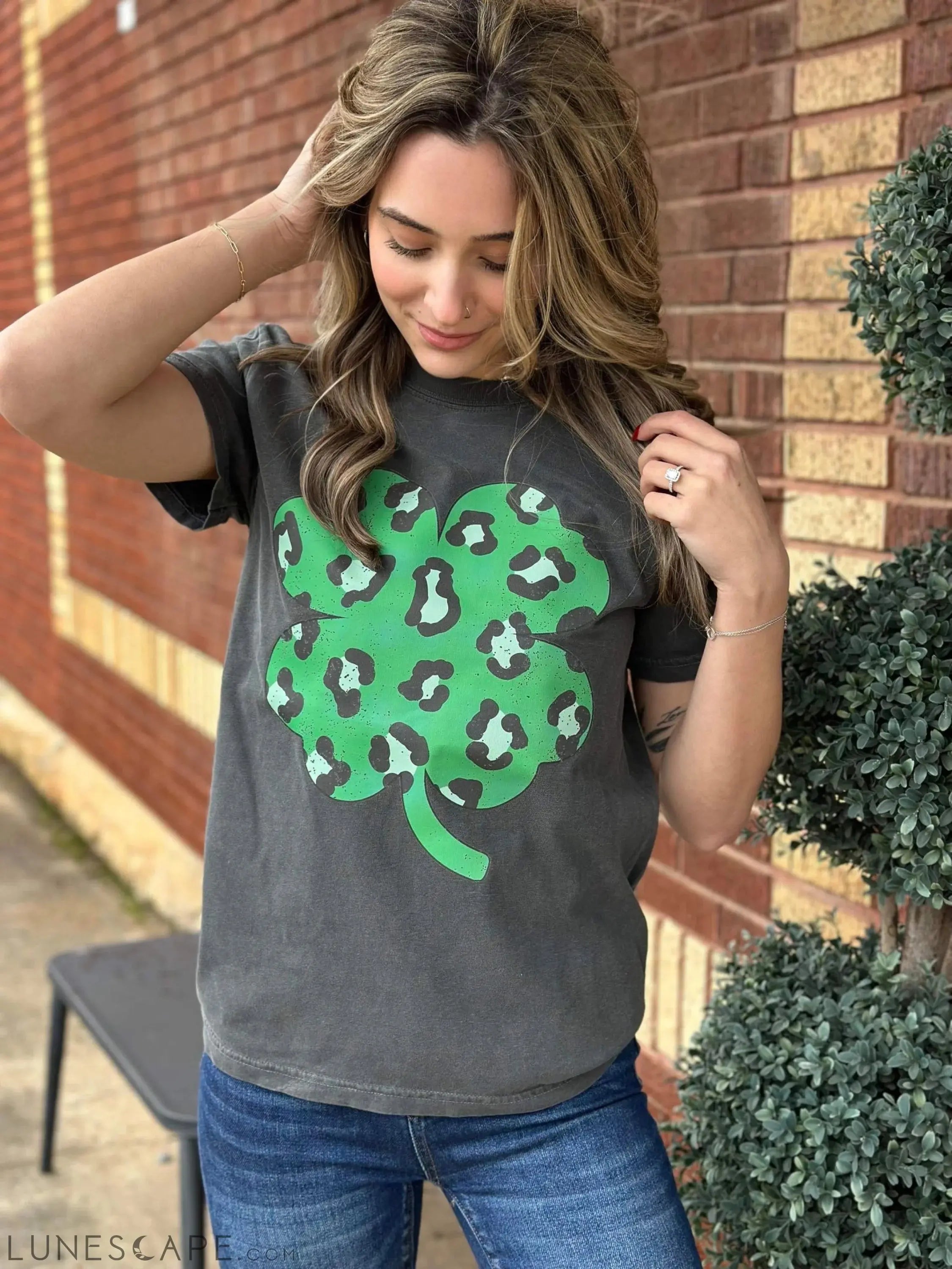 Leopard Clover Tee LUNESCAPE