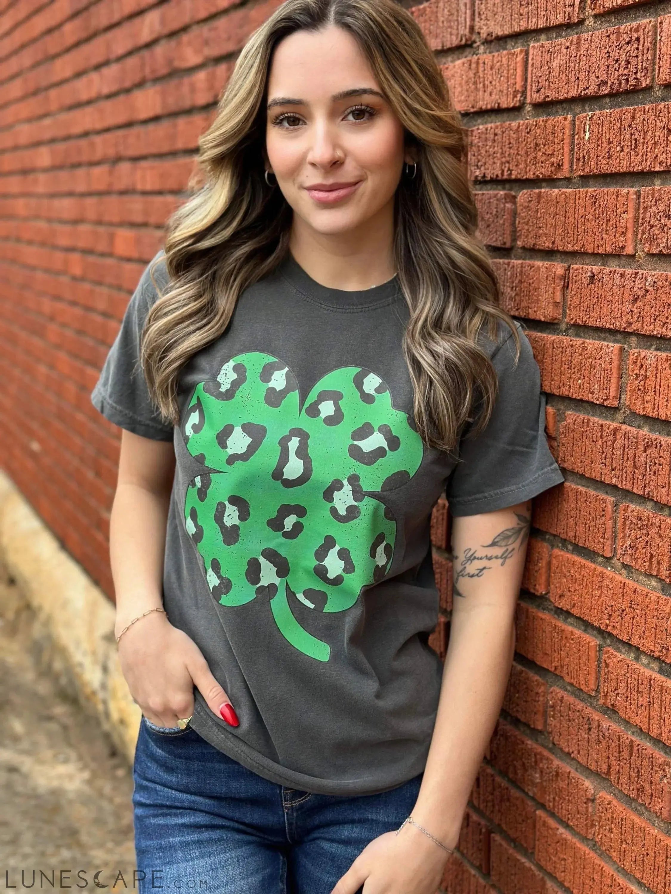 Leopard Clover Tee LUNESCAPE