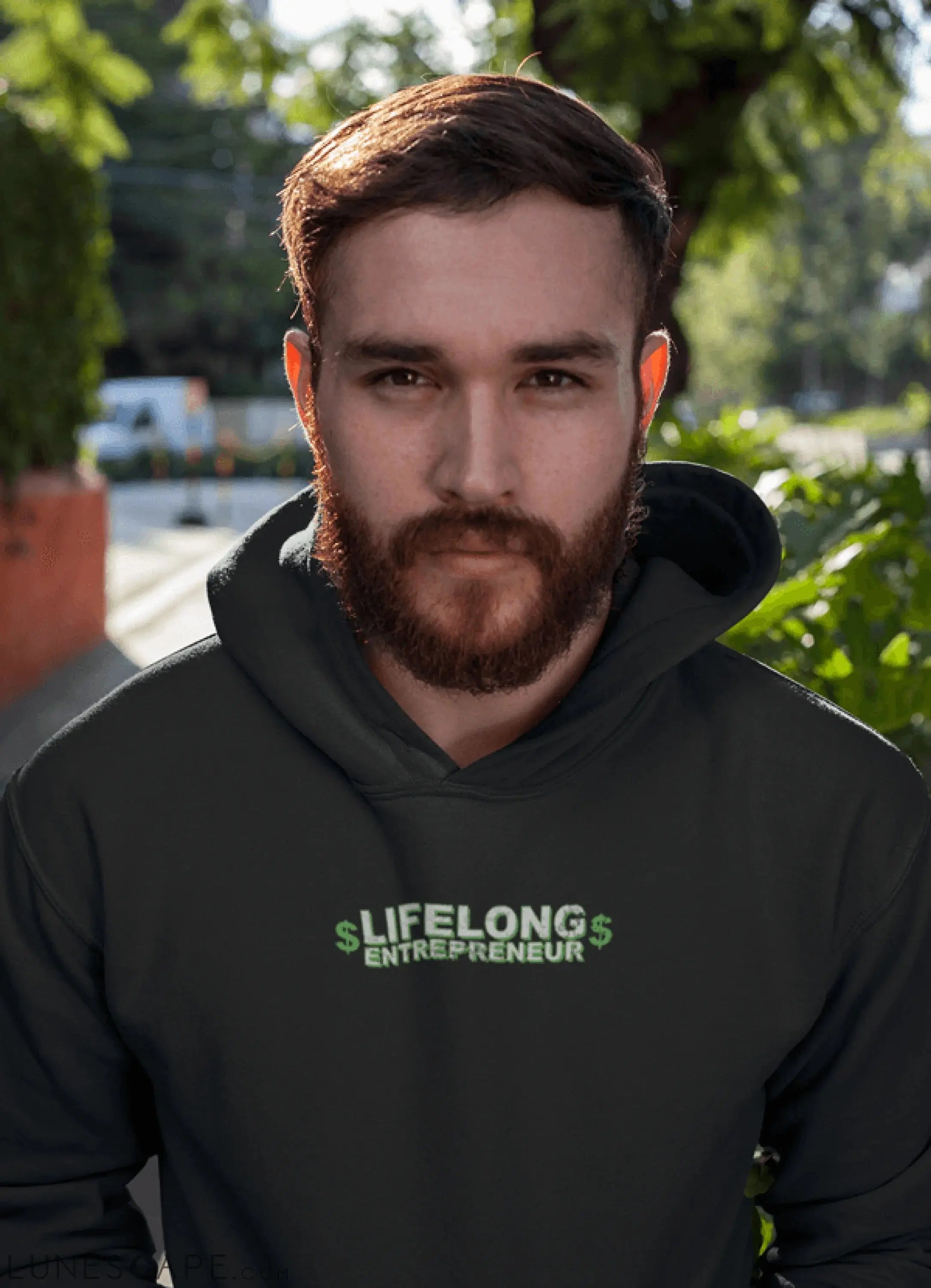 Life Long Entrepreneur Hooded Sweatshirt LUNESCAPE