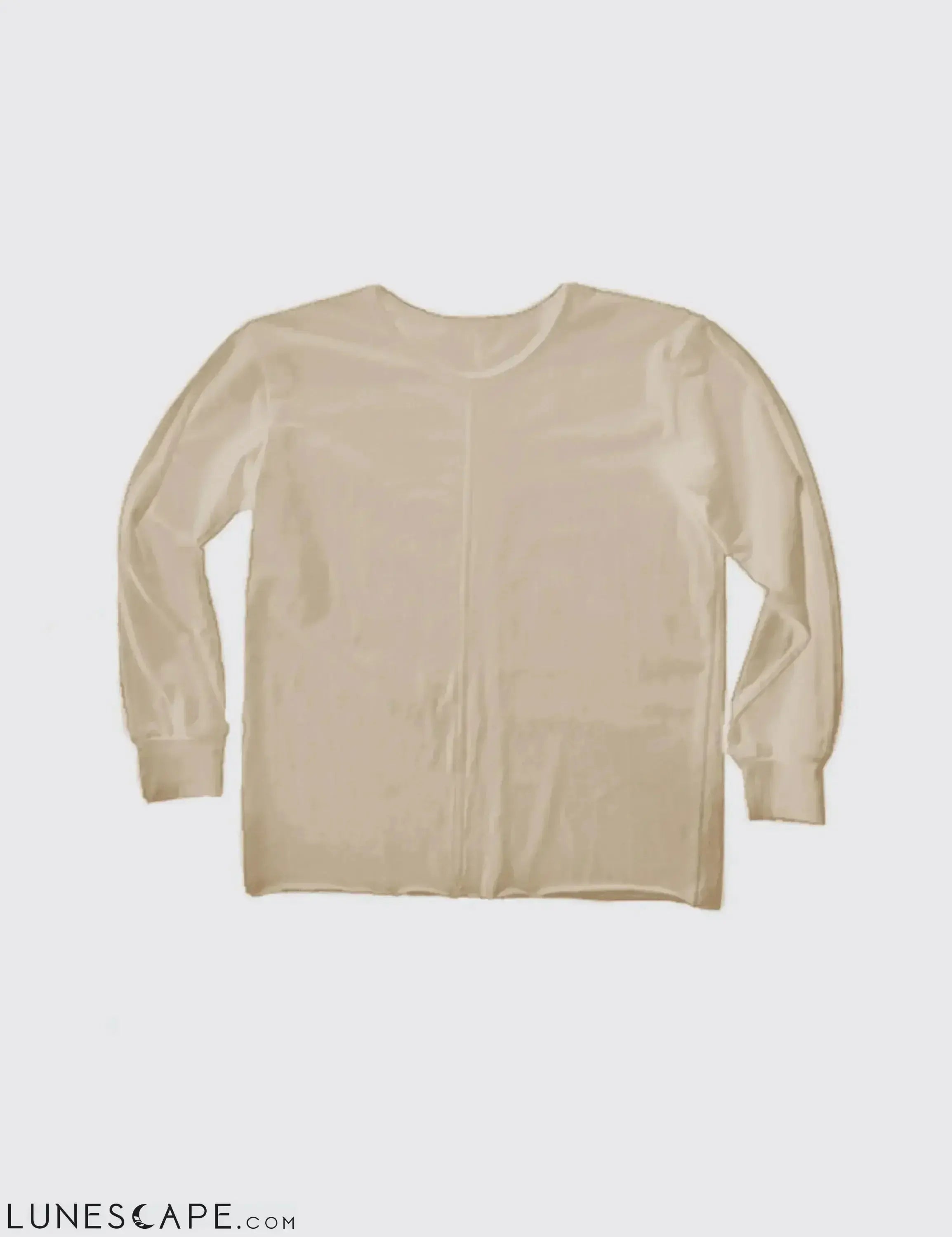 Long Sleeve Tee - Beige LUNESCAPE