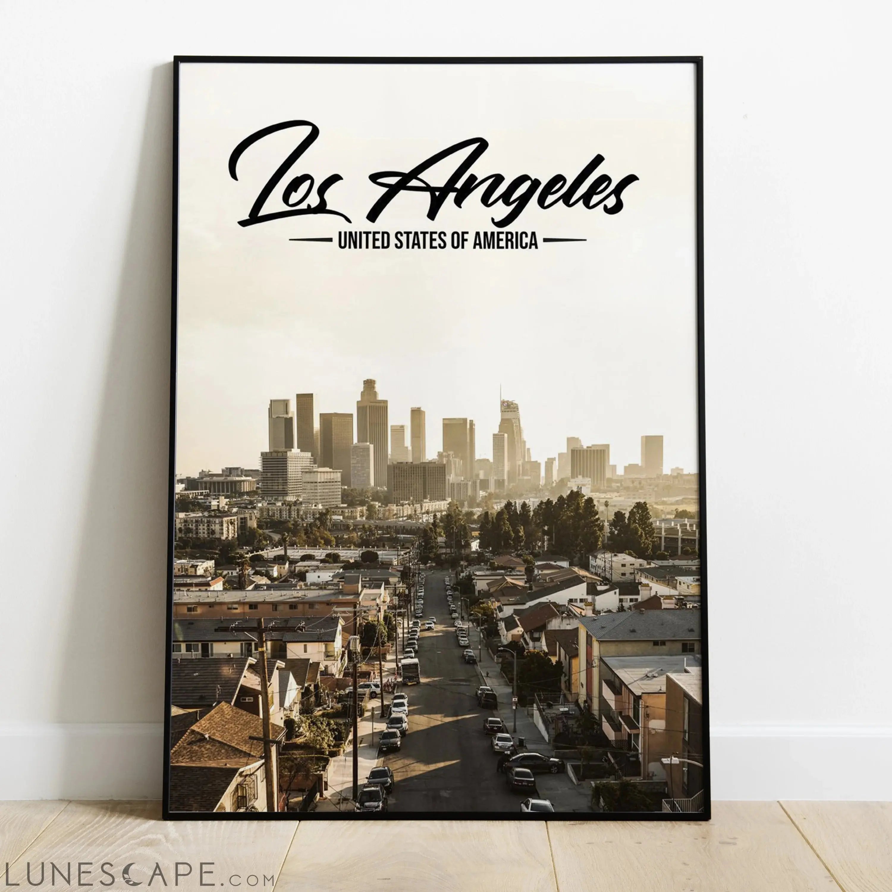 Los Angels CA Poster LUNESCAPE