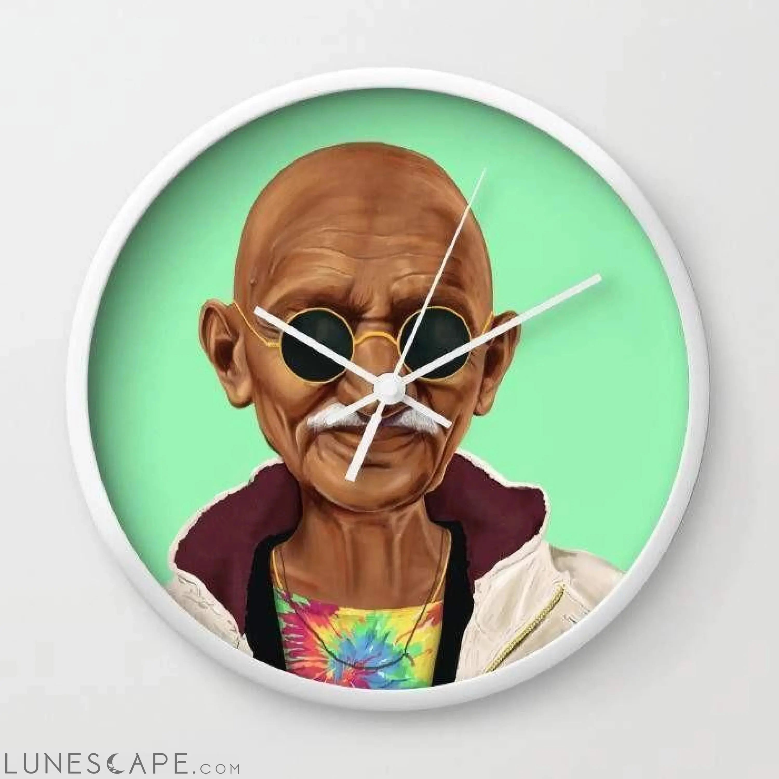 Mahatma Gandhi Wall clock LUNESCAPE