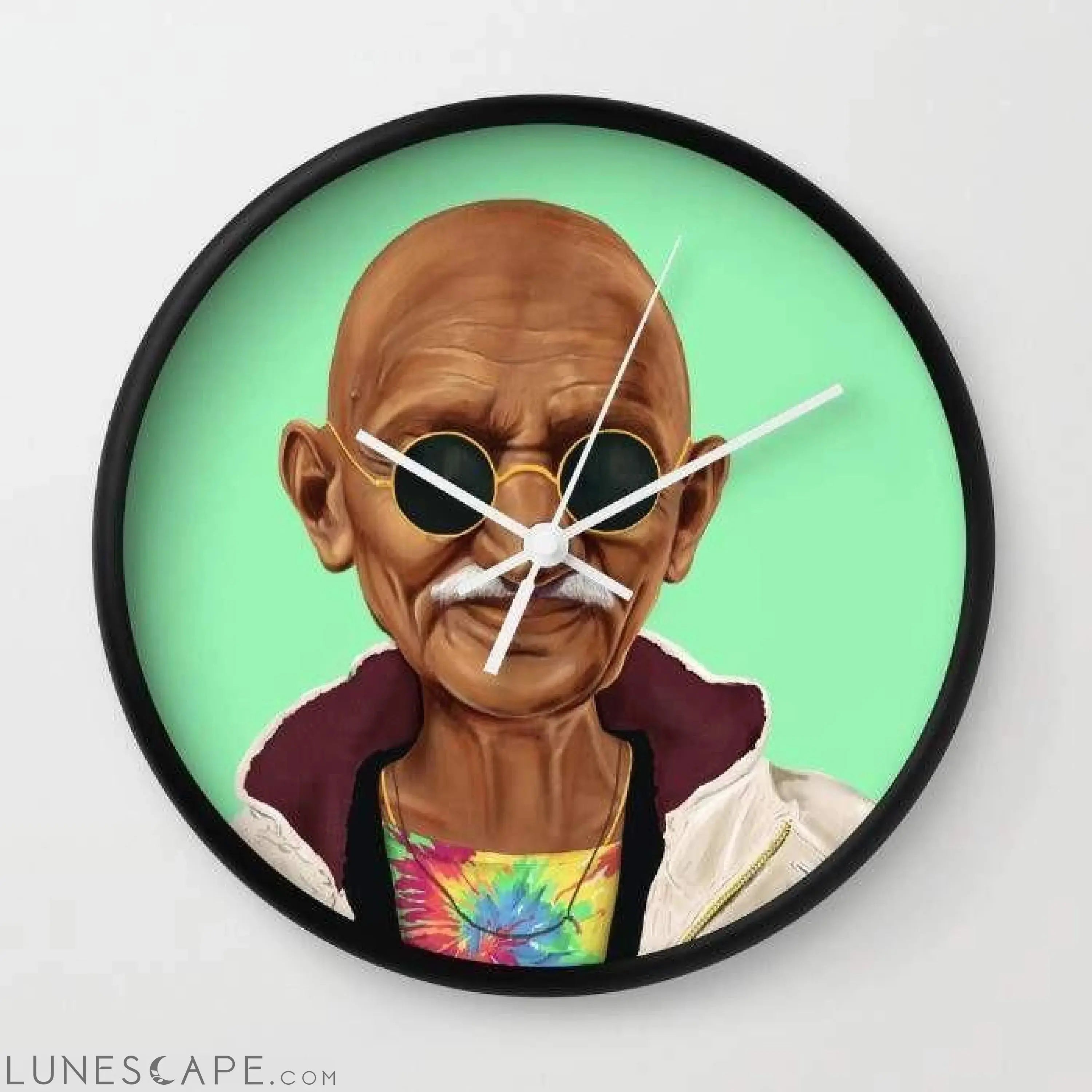 Mahatma Gandhi Wall clock LUNESCAPE