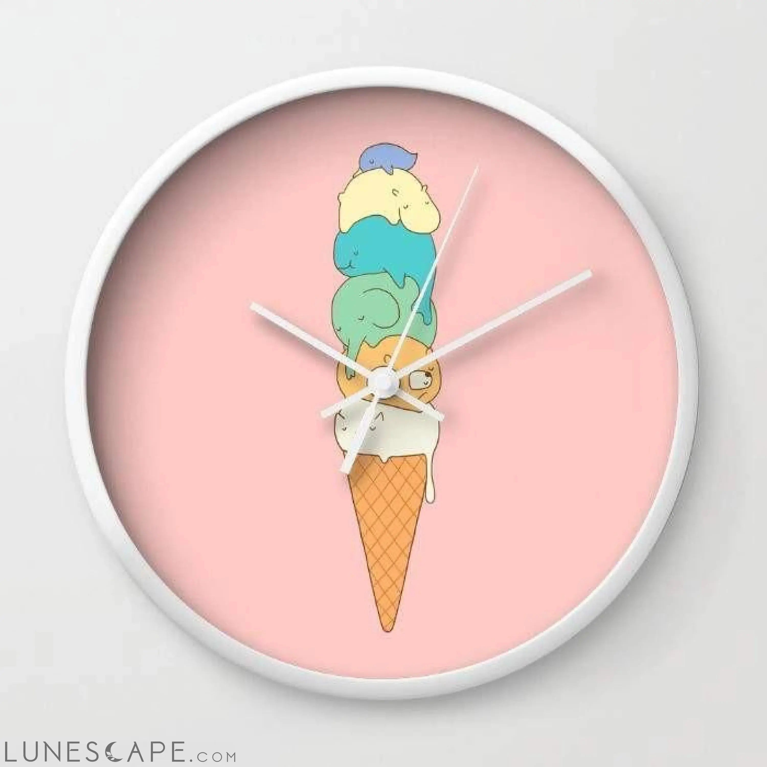 Melting Wall clock LUNESCAPE