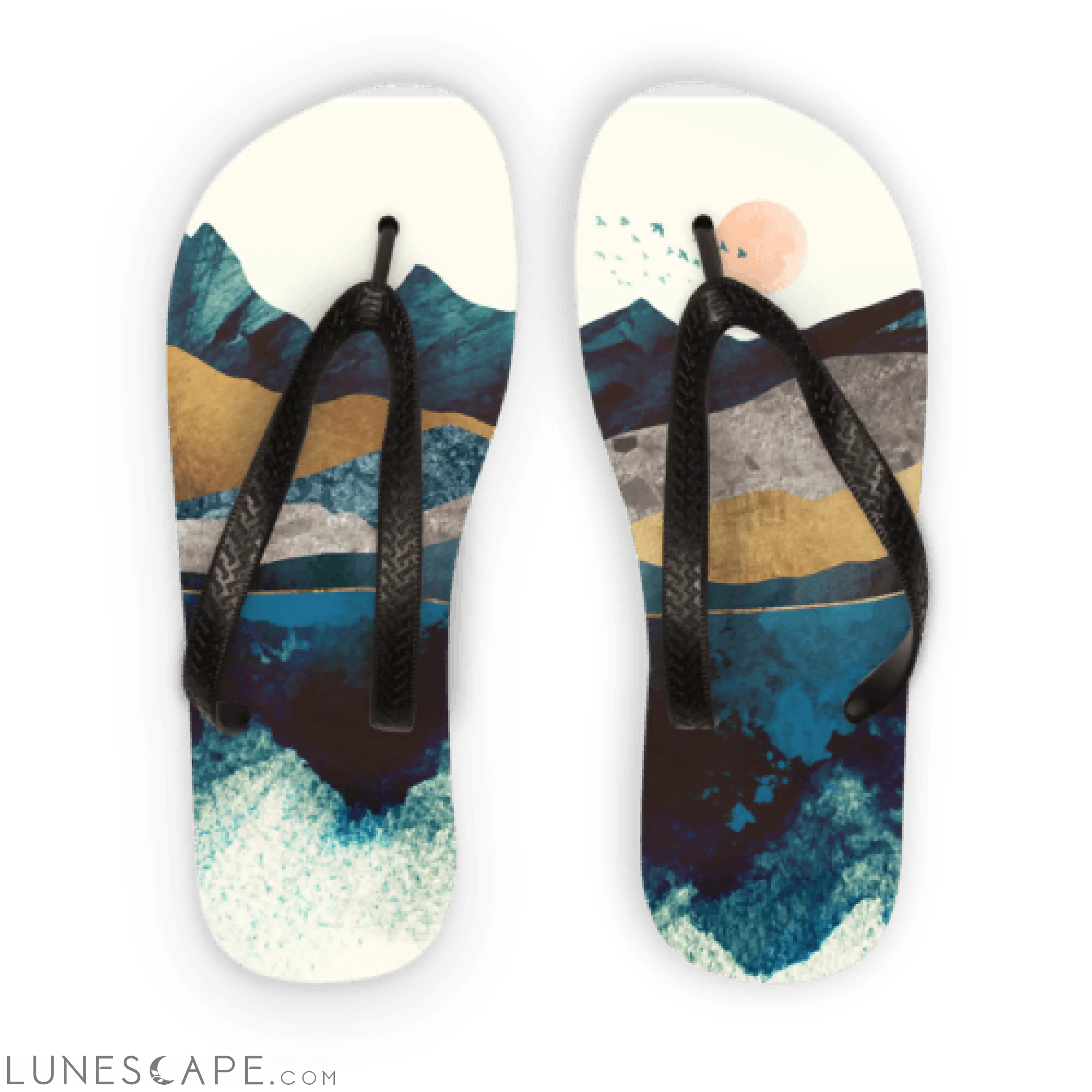 Mountain Mist Adult Flip Flops LUNESCAPE