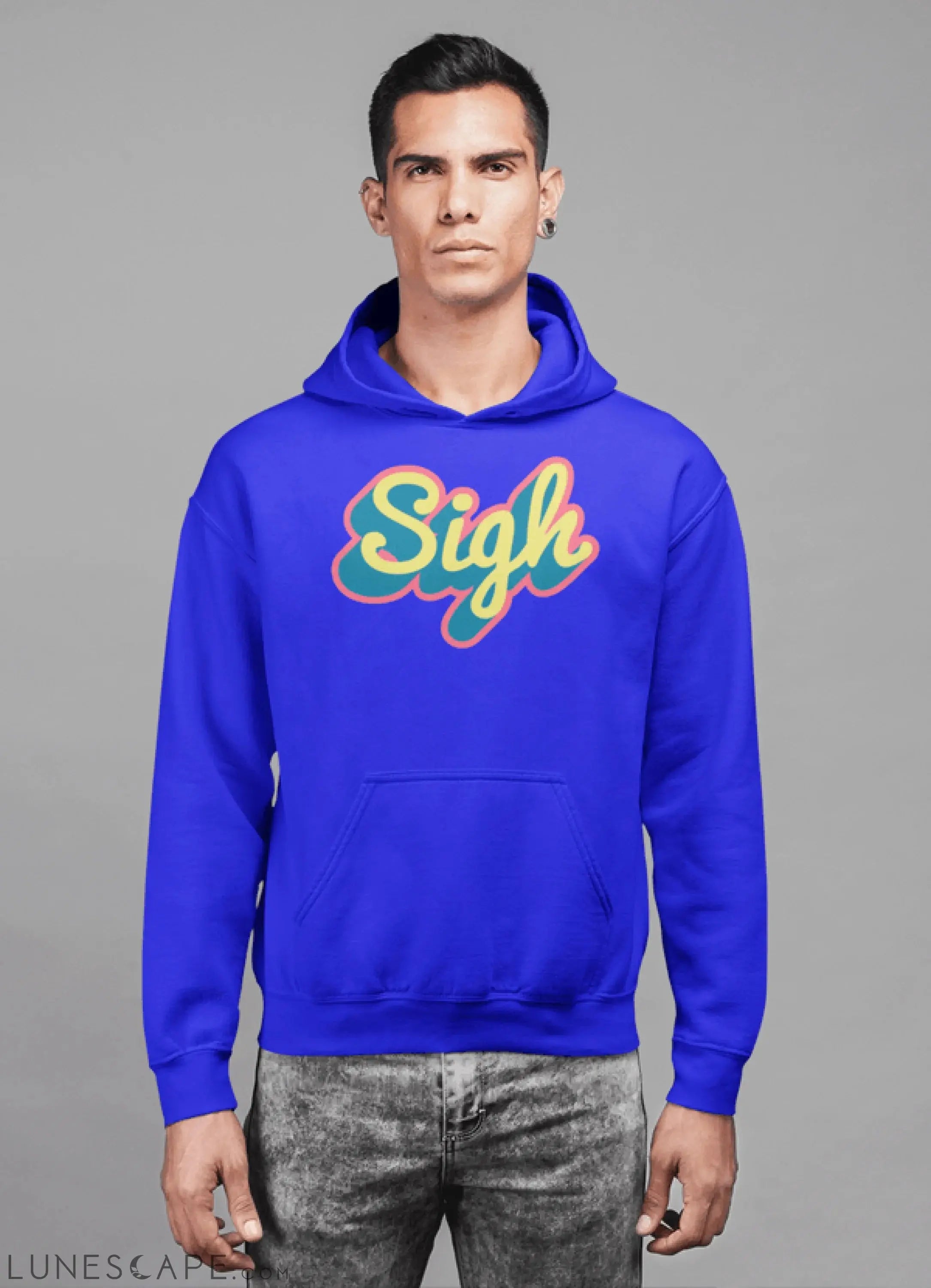 NEON SIGH HOODED SWEATSHIRT LUNESCAPE