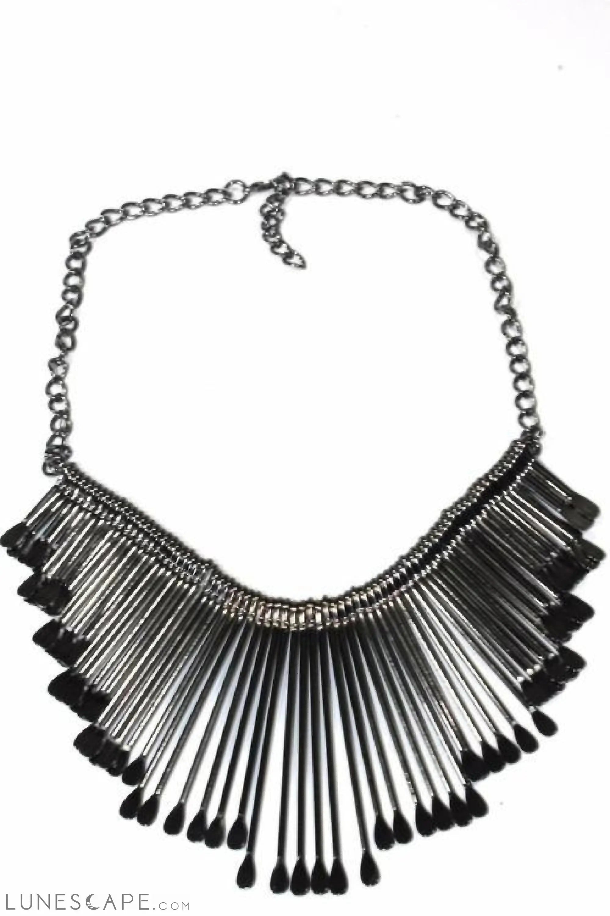 Needle Necklace - Tungsten LUNESCAPE