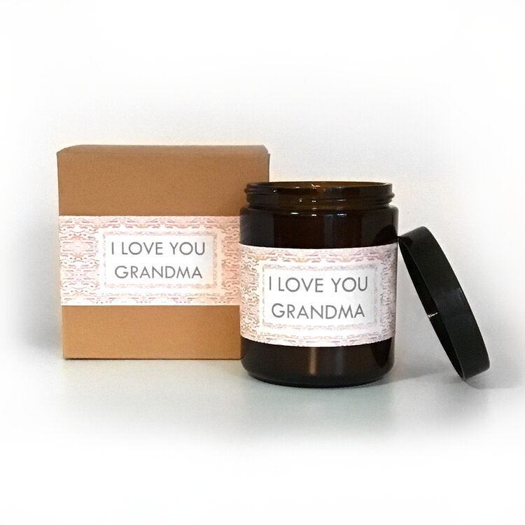 I Love You Grandma Eucalyptus Scented Soy Wax Candle LUNESCAPE