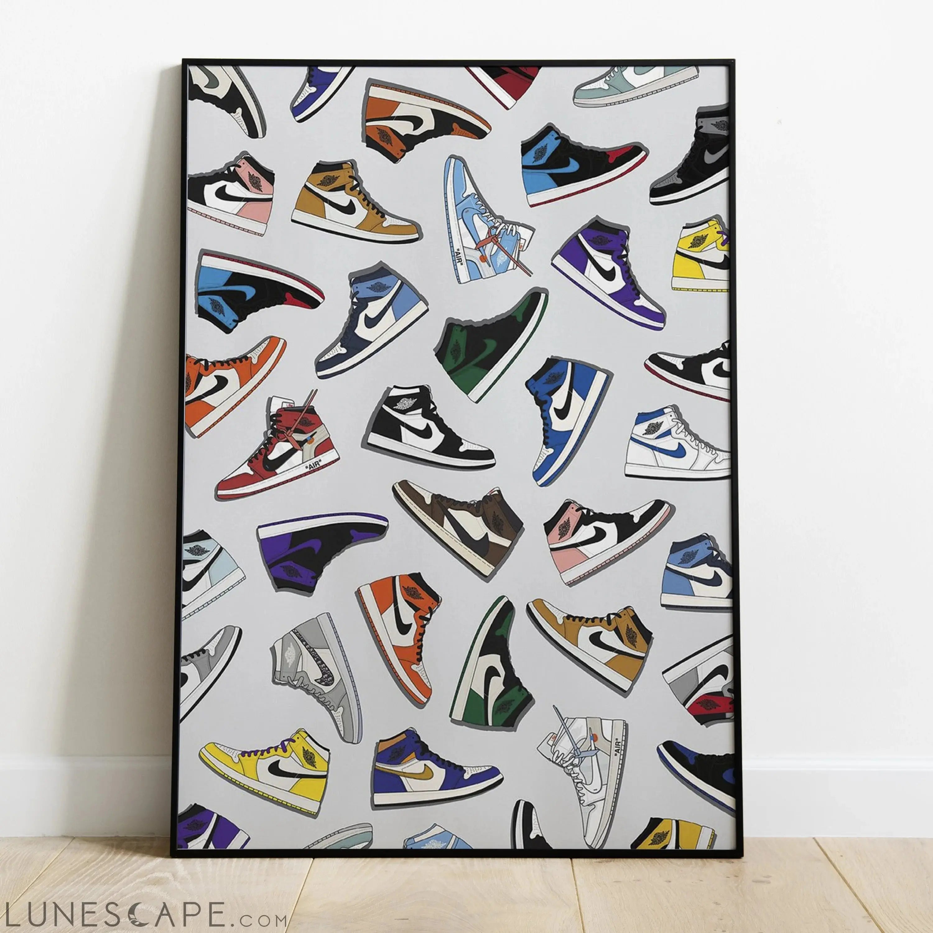 Nike Sneakers Wall Poster - Multiple Sizes LUNESCAPE