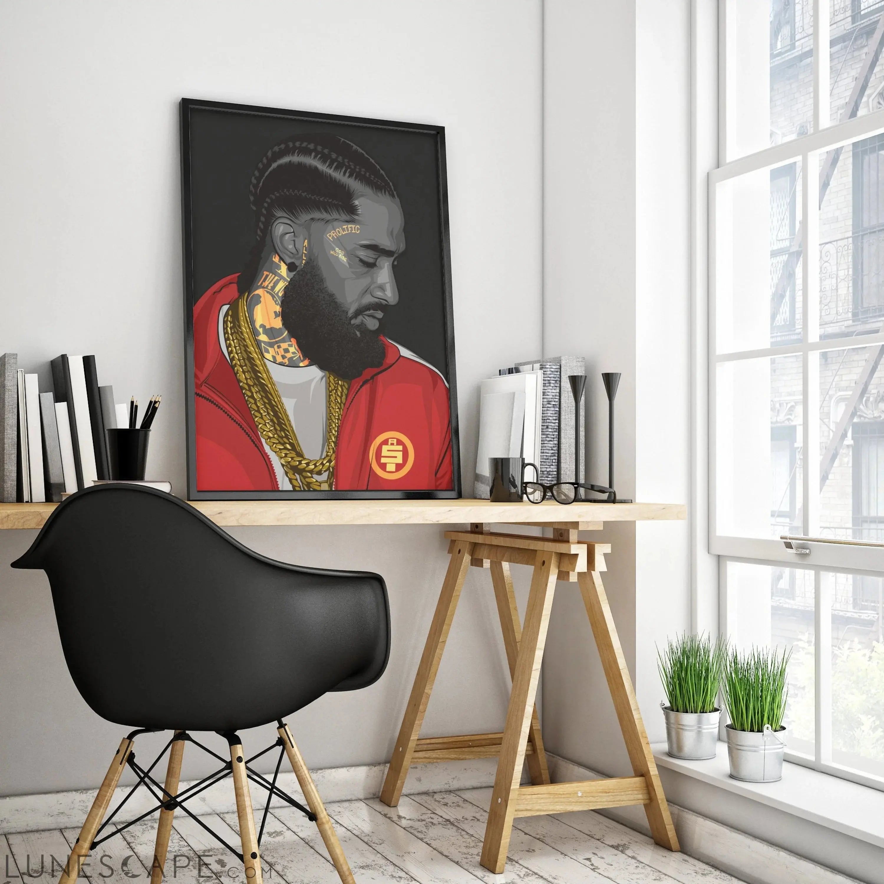 Nipsey Hustle Wall Poster - Multiple Sizes LUNESCAPE