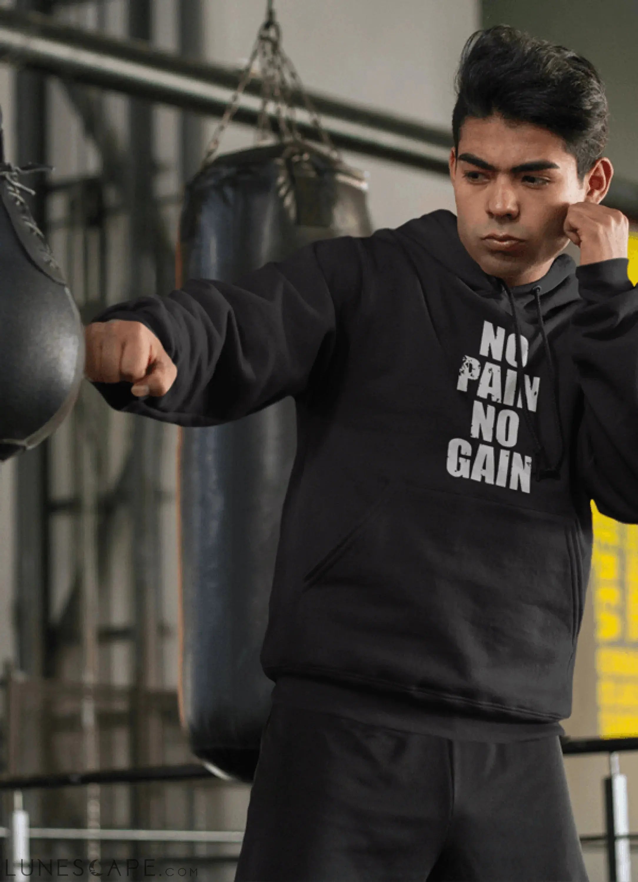 No Pain No Gain Hooded Sweatshirt LUNESCAPE