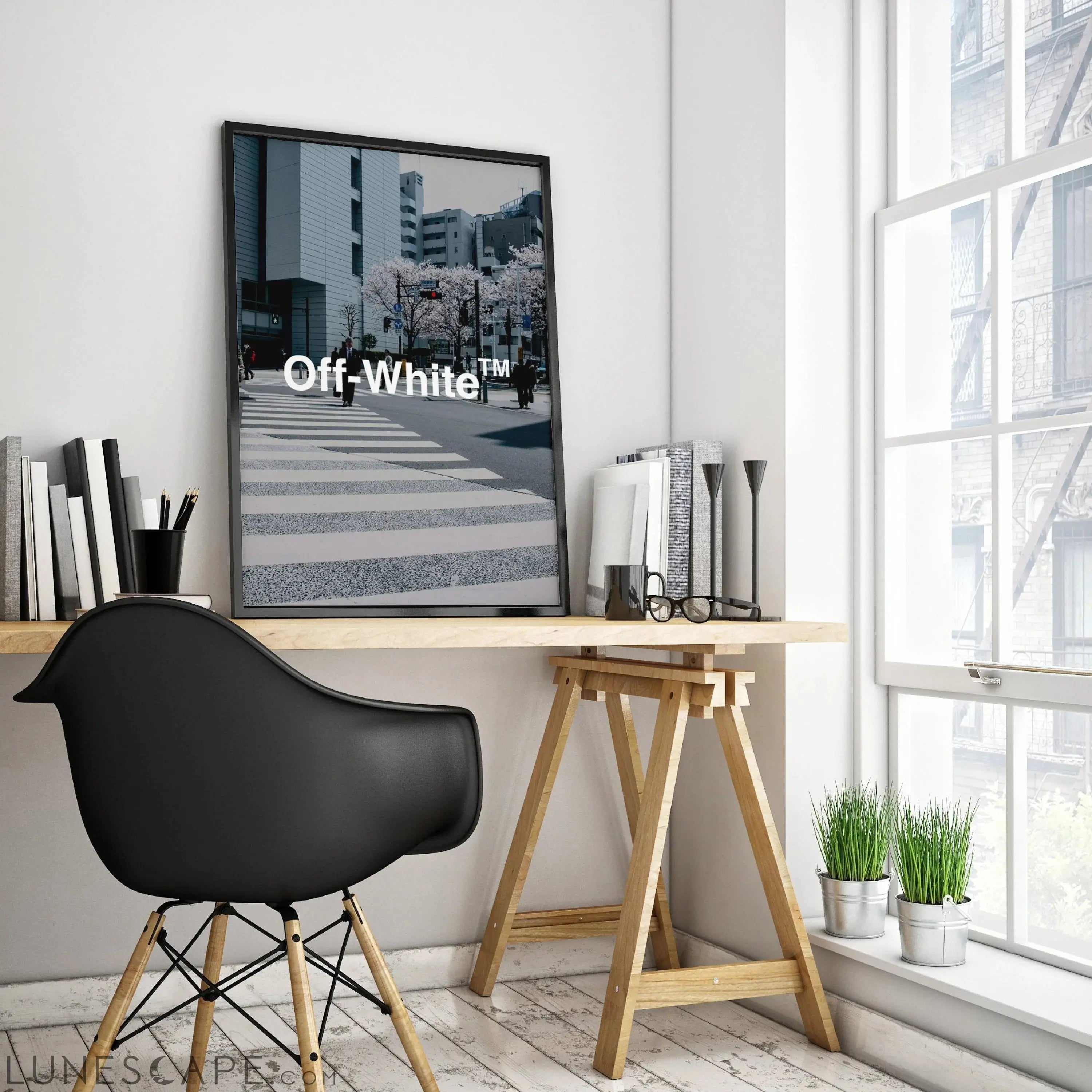 Off-White Wall Poster - Multiple Sizes LUNESCAPE