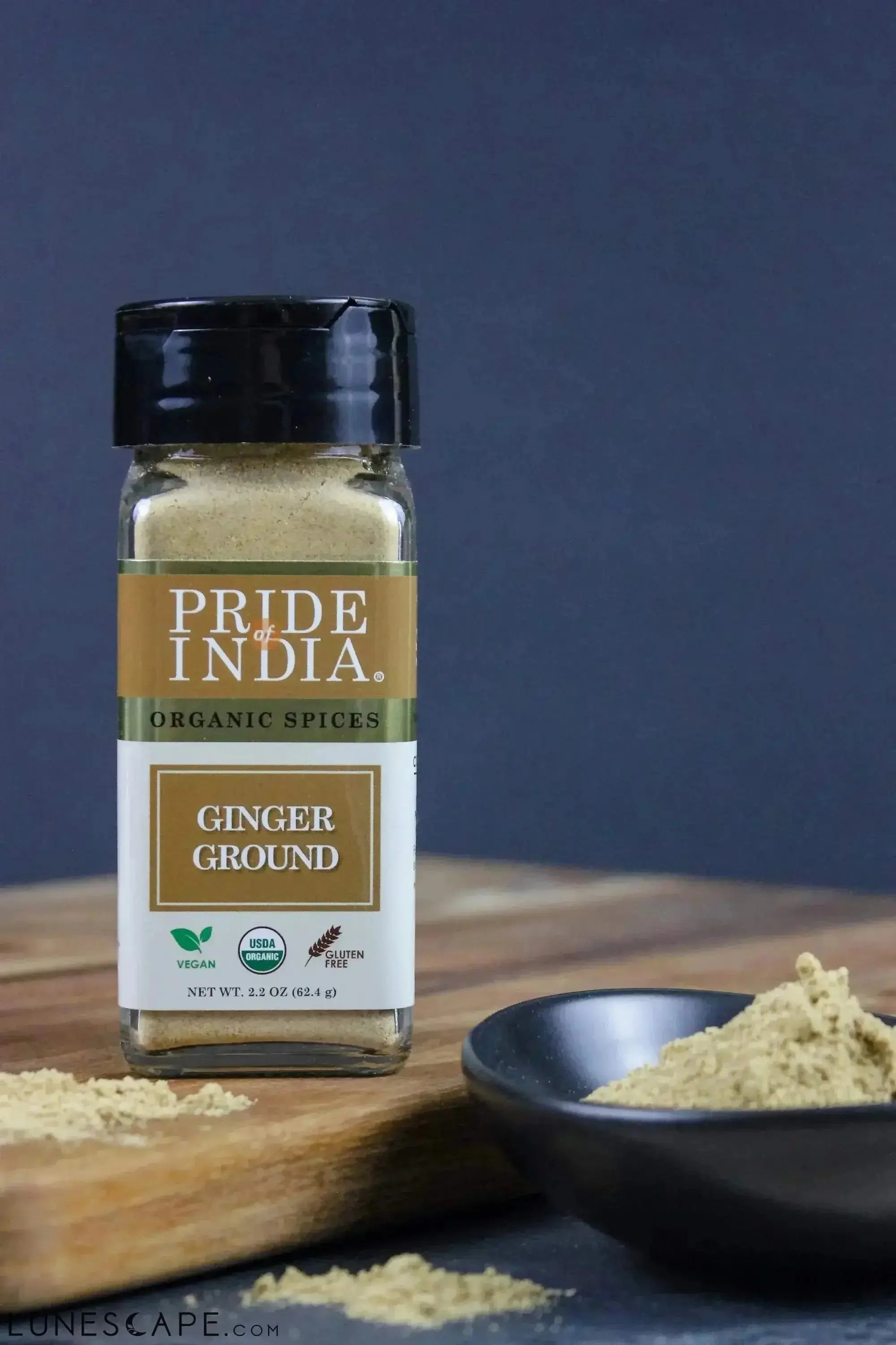 Organic Ginger Fine Ground LUNESCAPE