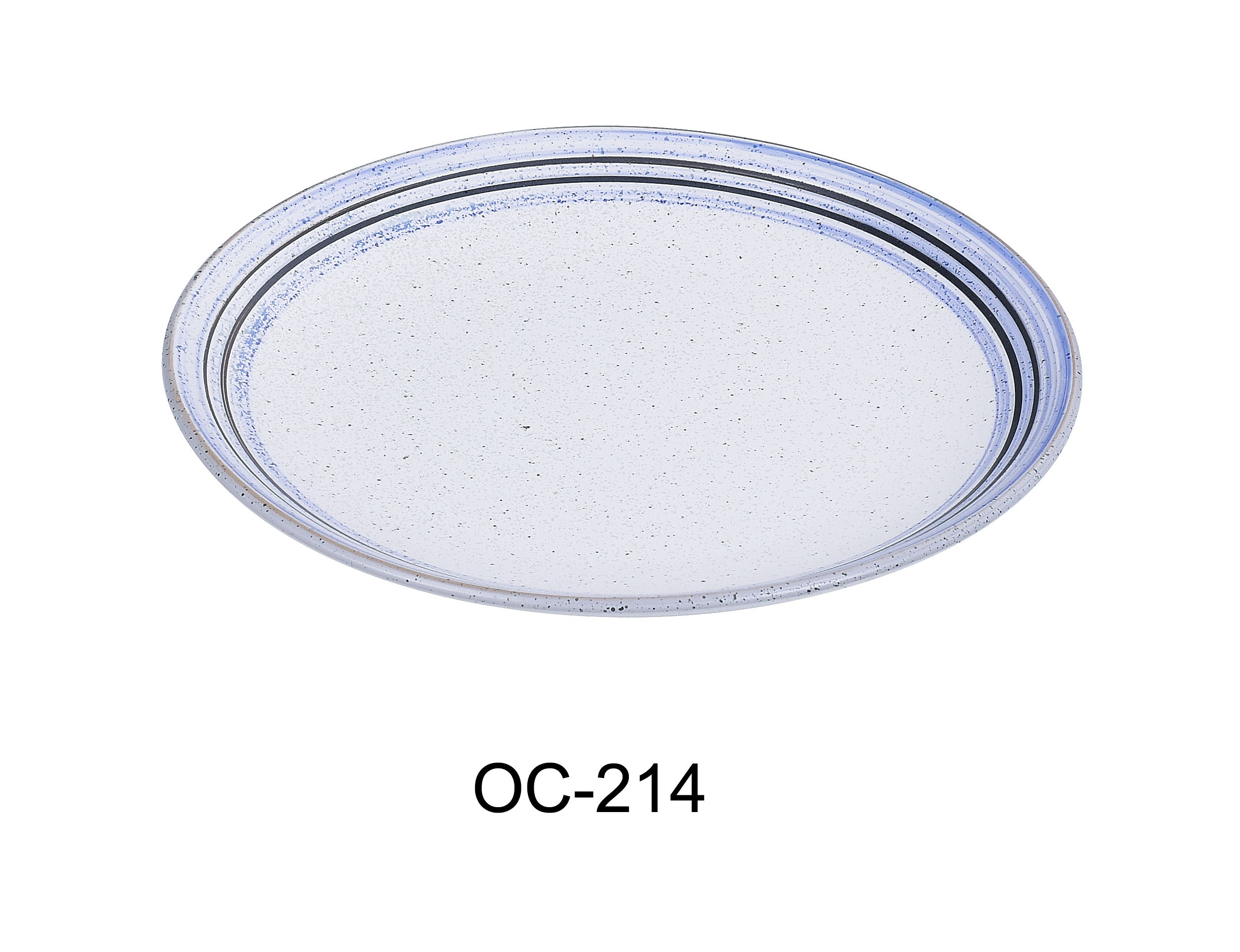 Ocean 14" X 1 1/4" COUPE SHAPE OVAL DINNER PLATE LUNESCAPE