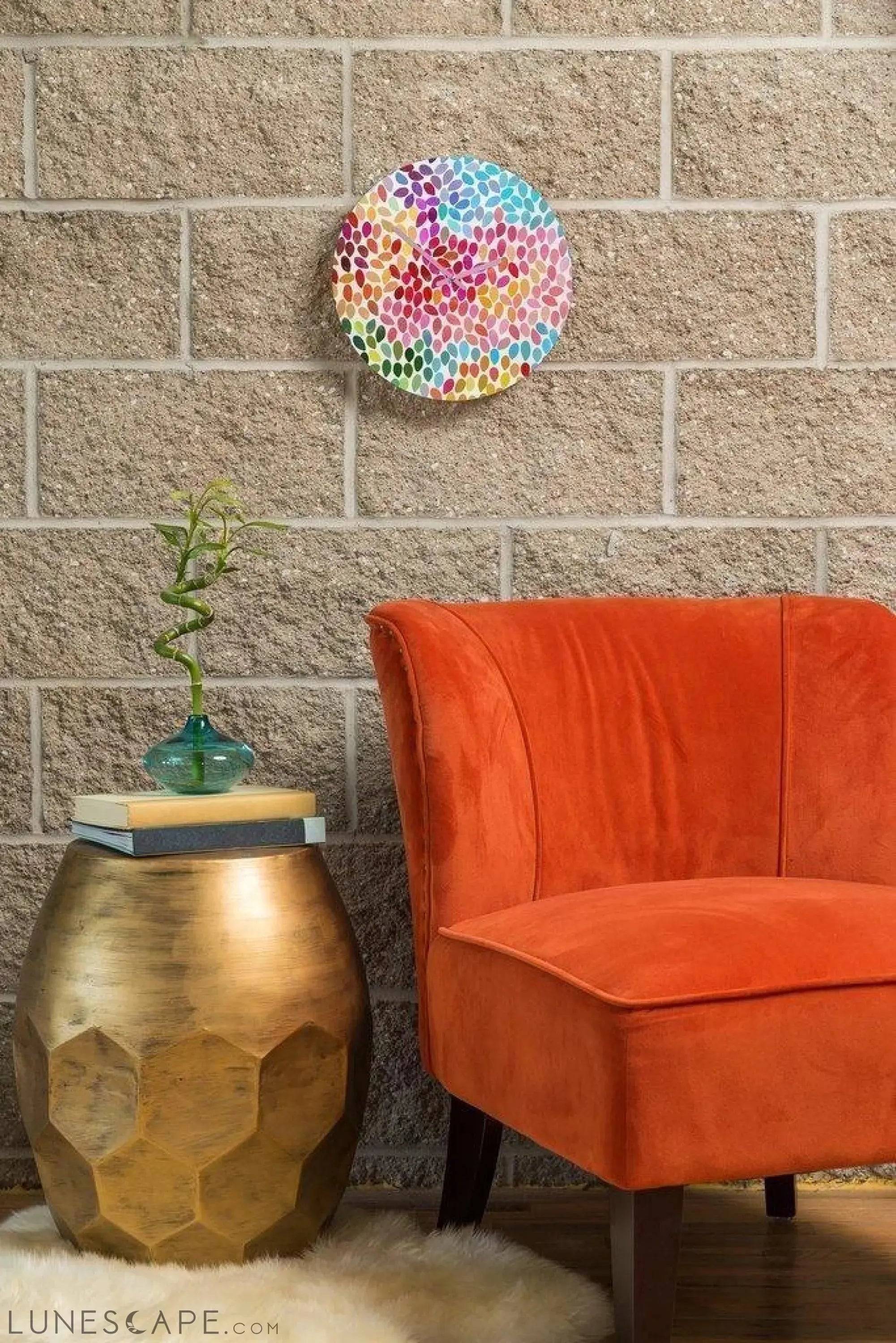 PAINT STOKES WALL CLOCK LUNESCAPE