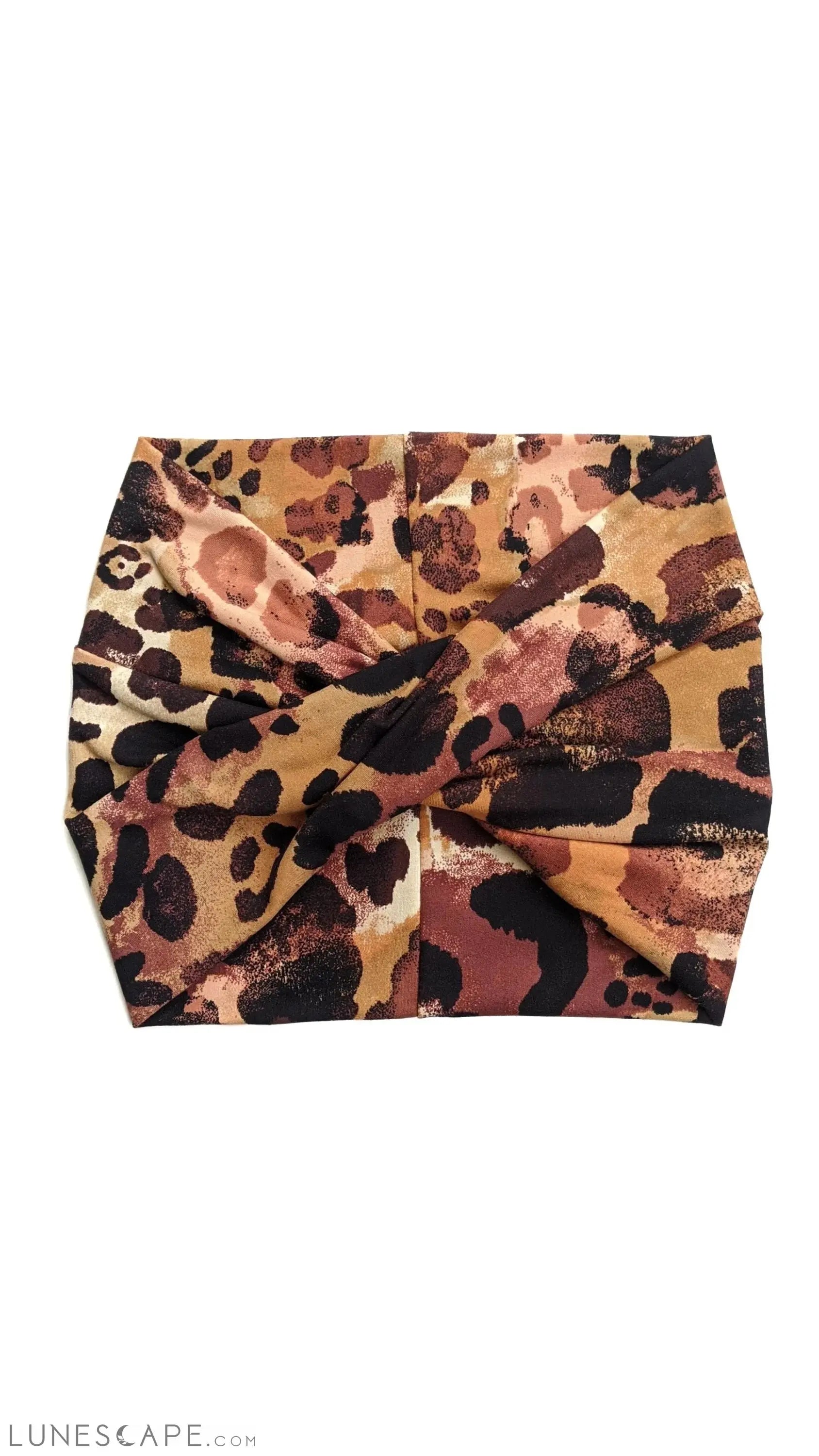 Painted Leopard Wide Headband LUNESCAPE