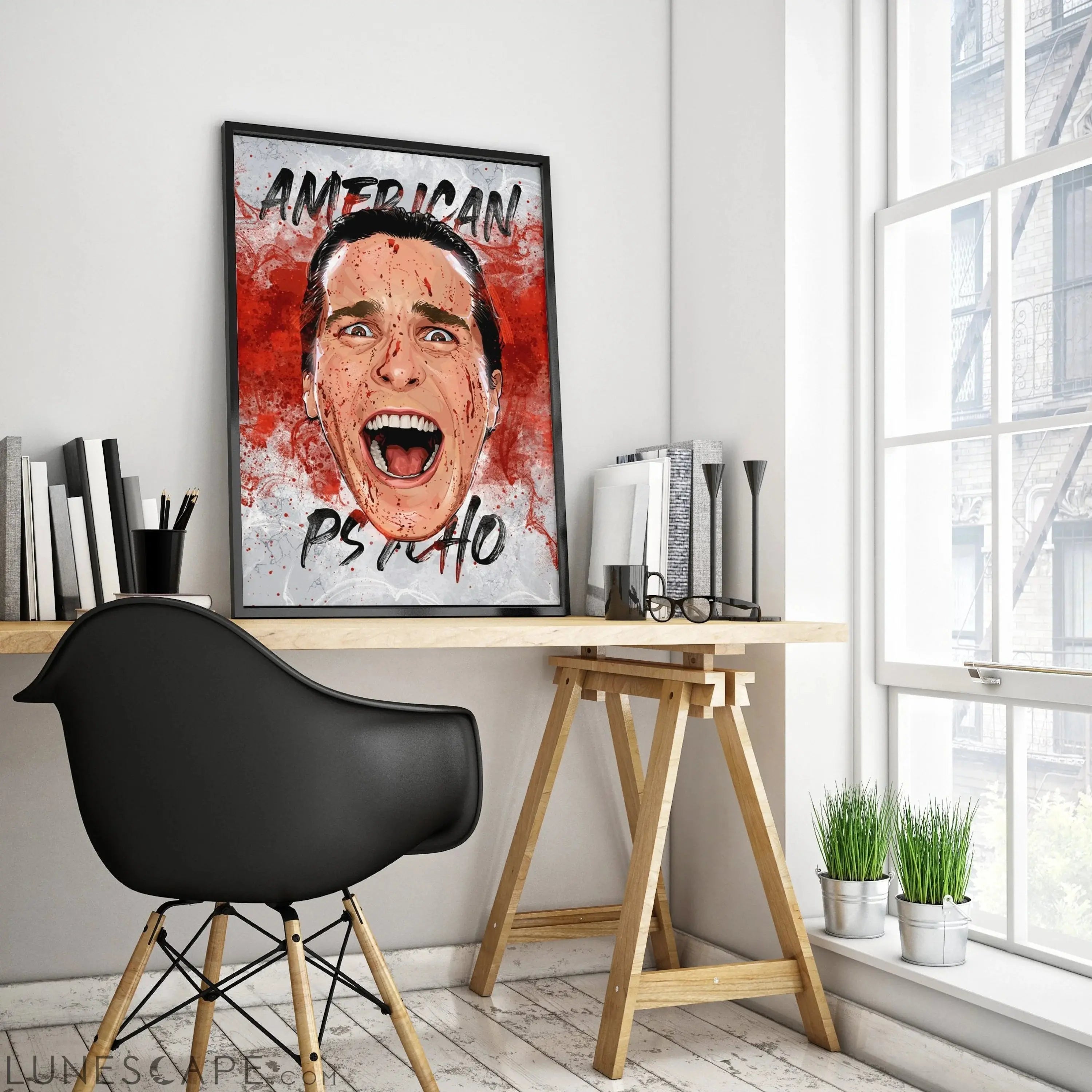 Patrick Bateman Poster LUNESCAPE
