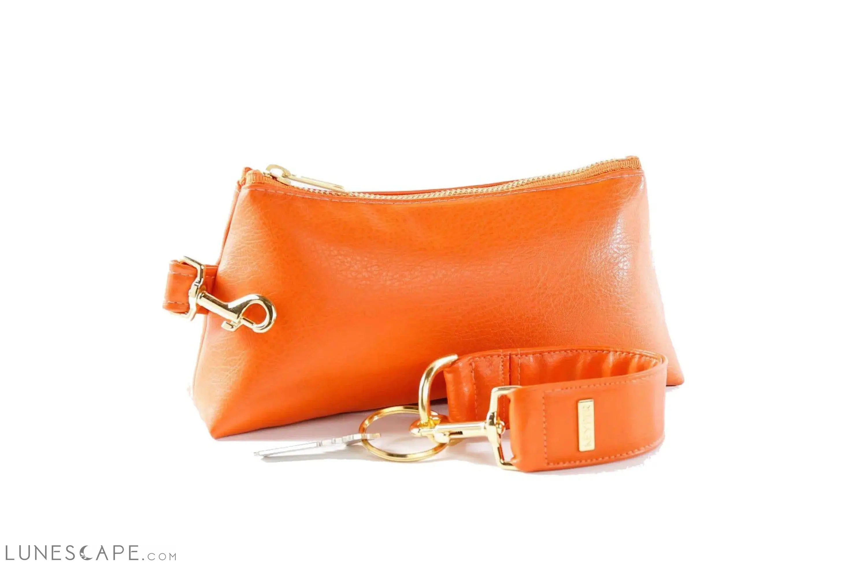 Persimmon Vegan Leather 2-Piece WRISTLET SET LUNESCAPE