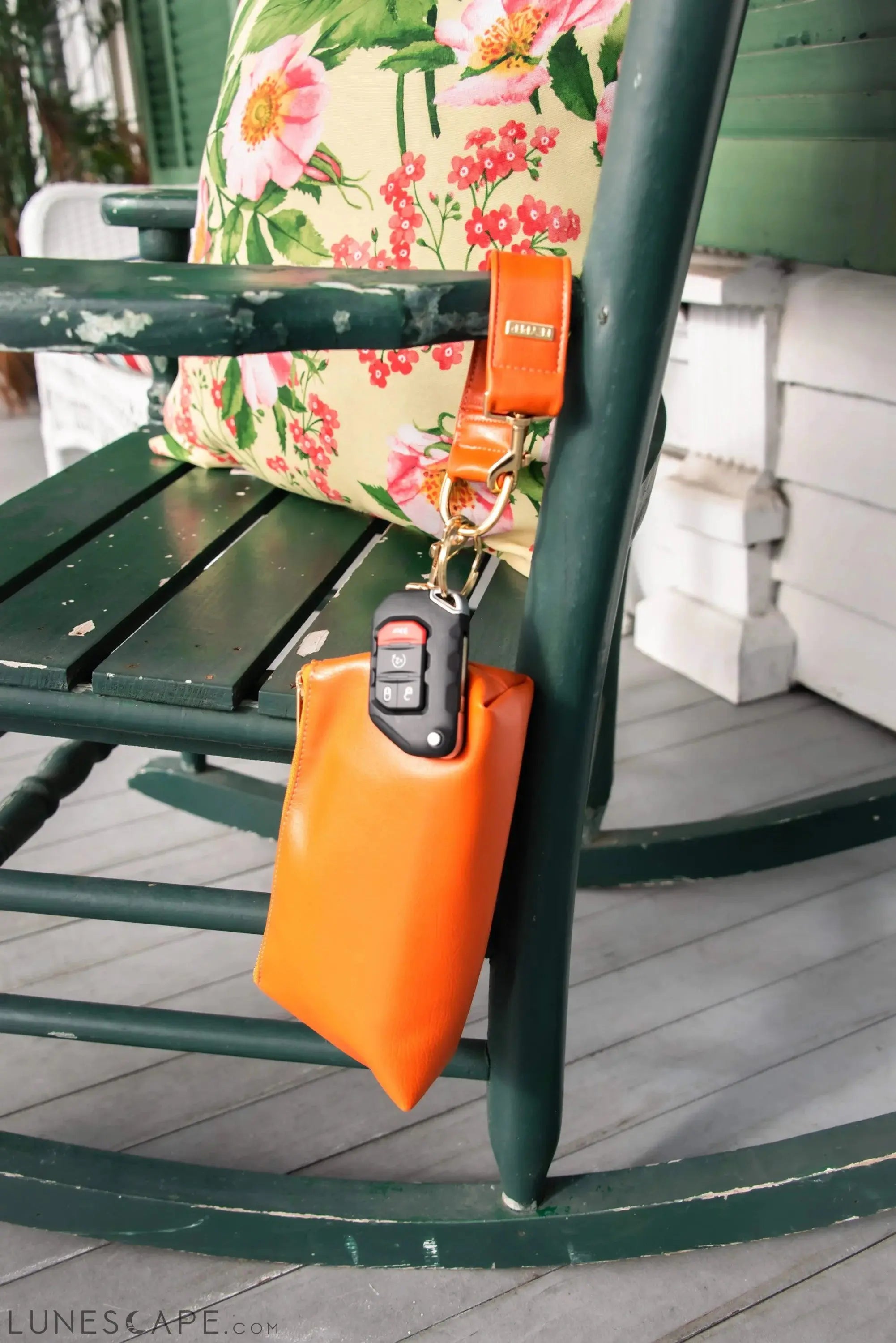 Persimmon Vegan Leather WRISTLET SET LUNESCAPE