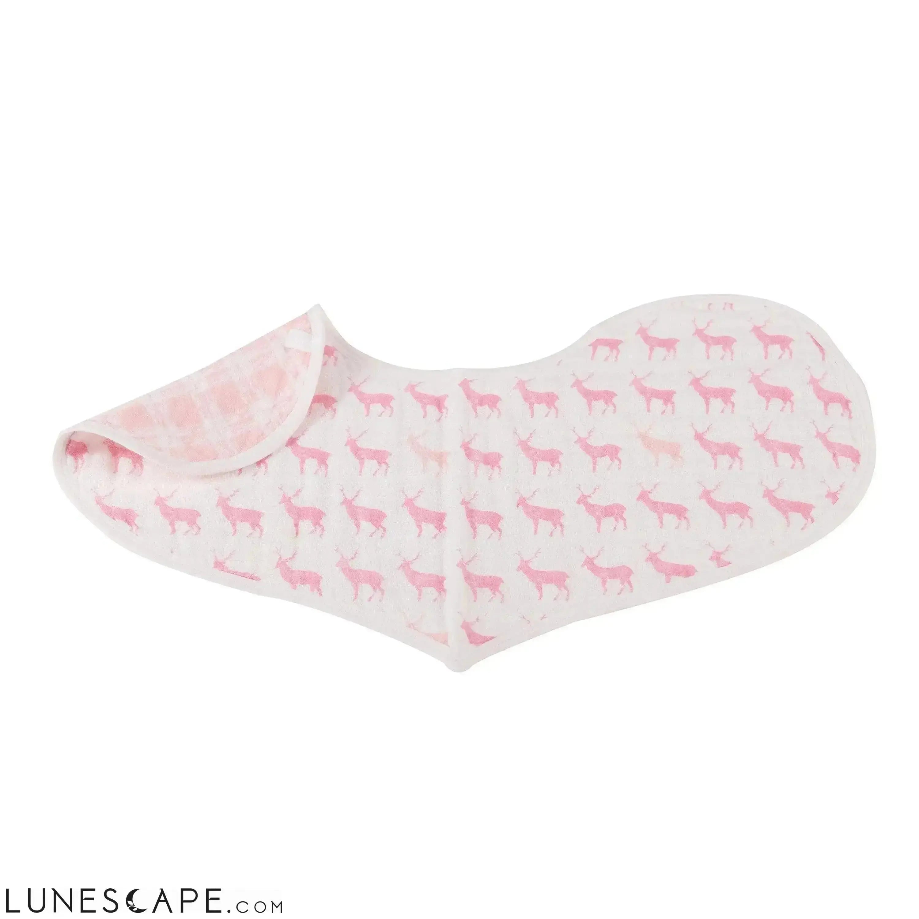Pop of Pink Heart Bibs - Set of 2 LUNESCAPE