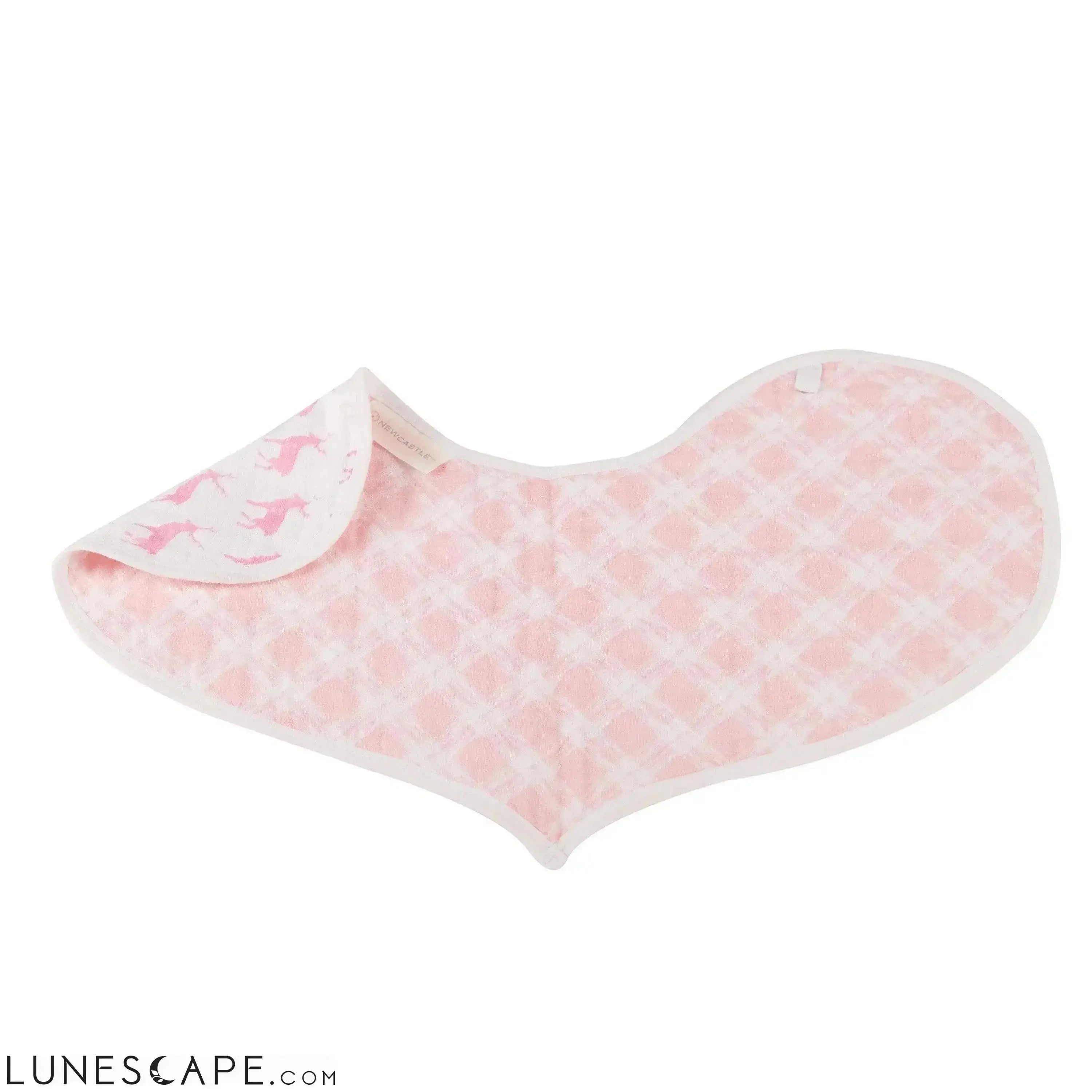 Pop of Pink Heart Bibs - Set of 2 LUNESCAPE