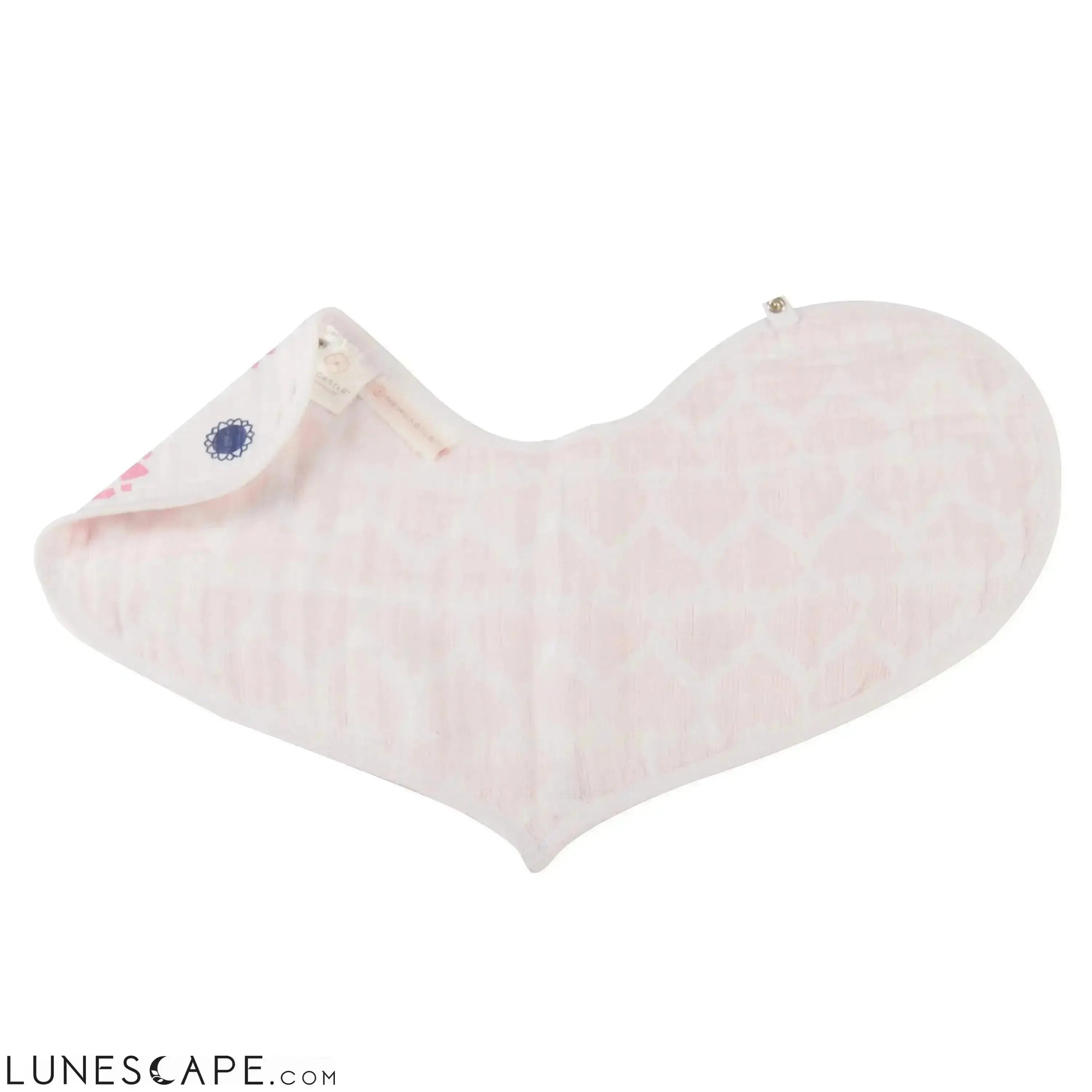 Pop of Pink Heart Bibs - Set of 2 LUNESCAPE