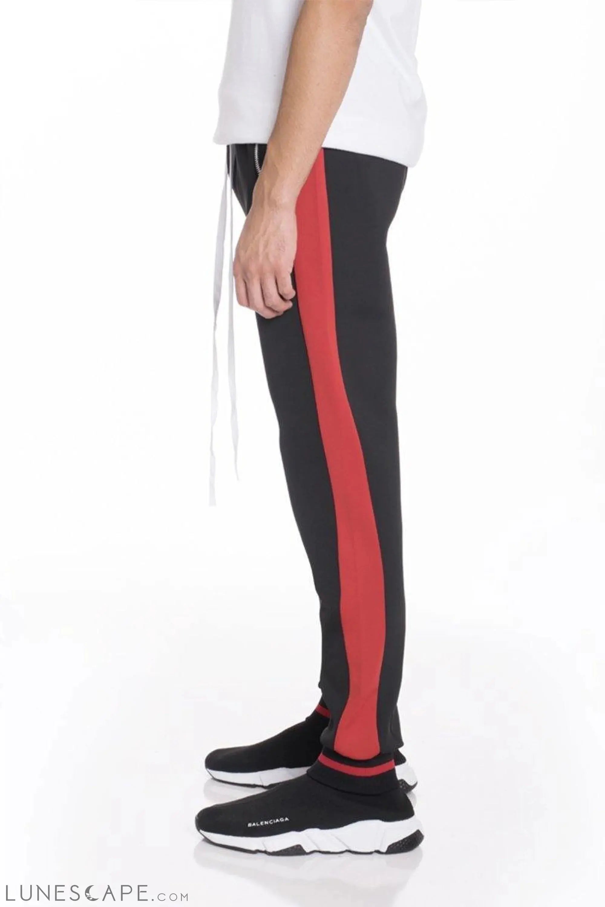 RALLY TRACK PANTS- BLACK/RED LUNESCAPE