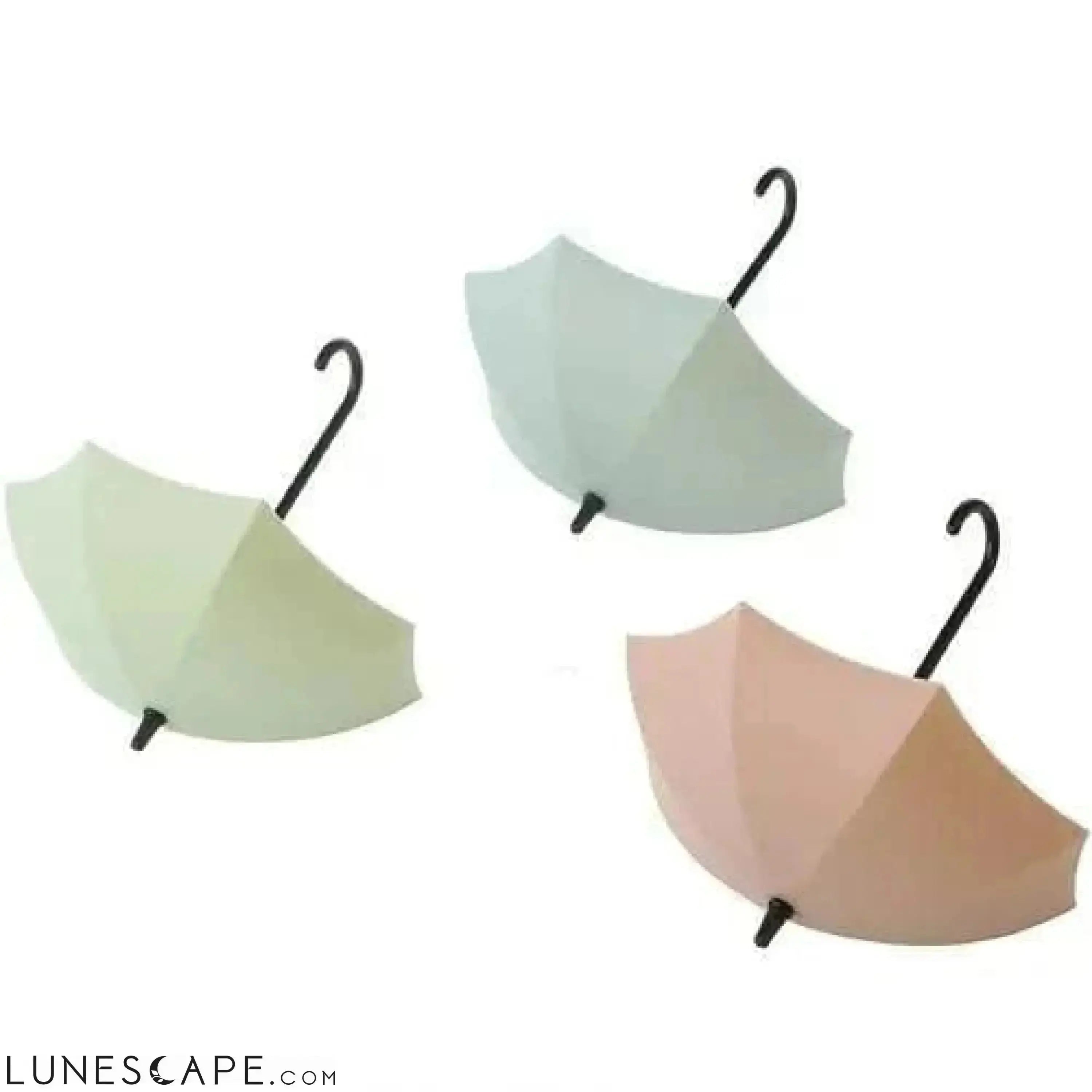 "Rainy Days" Reversible Umbrella Wall Hooks LUNESCAPE