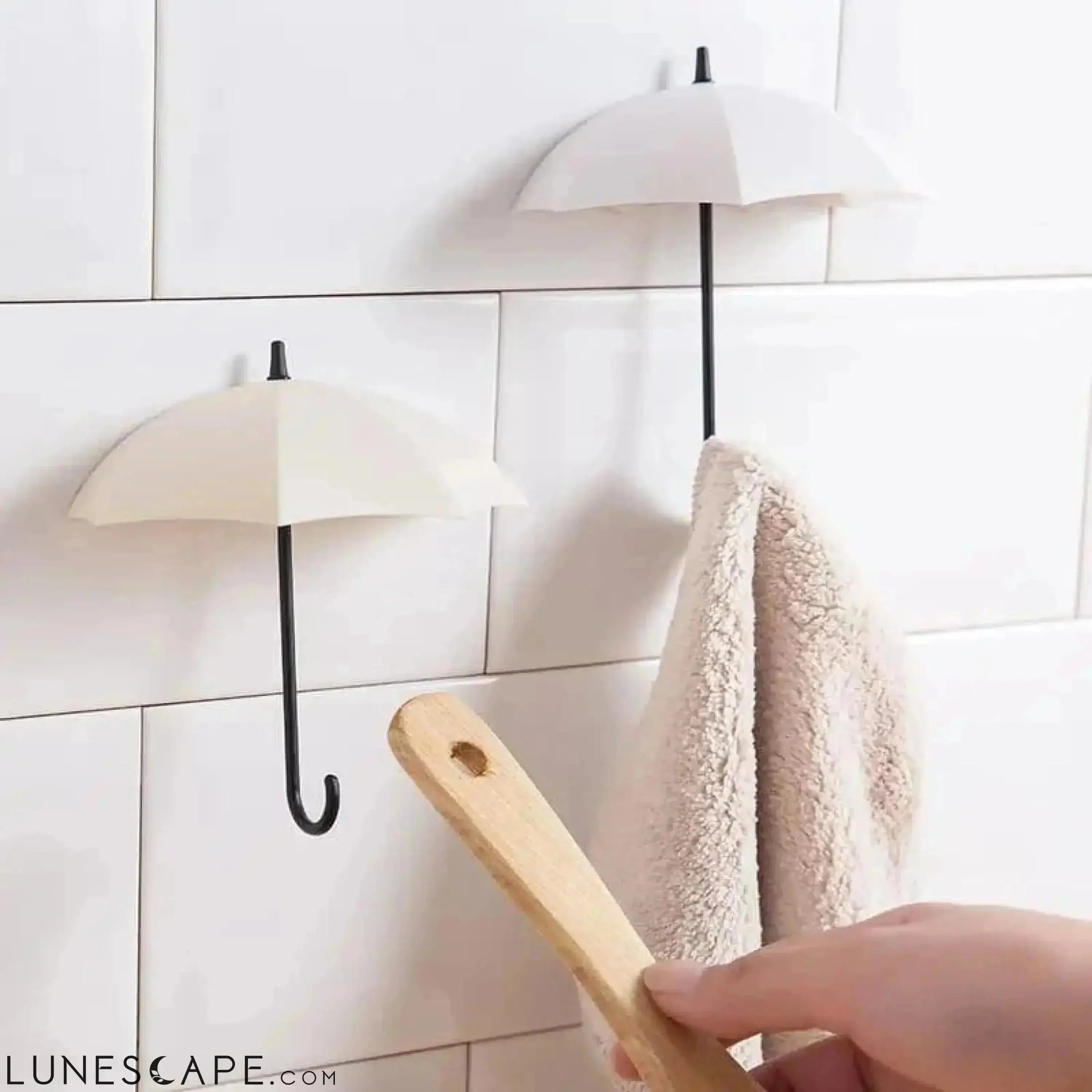 "Rainy Days" Reversible Umbrella Wall Hooks LUNESCAPE