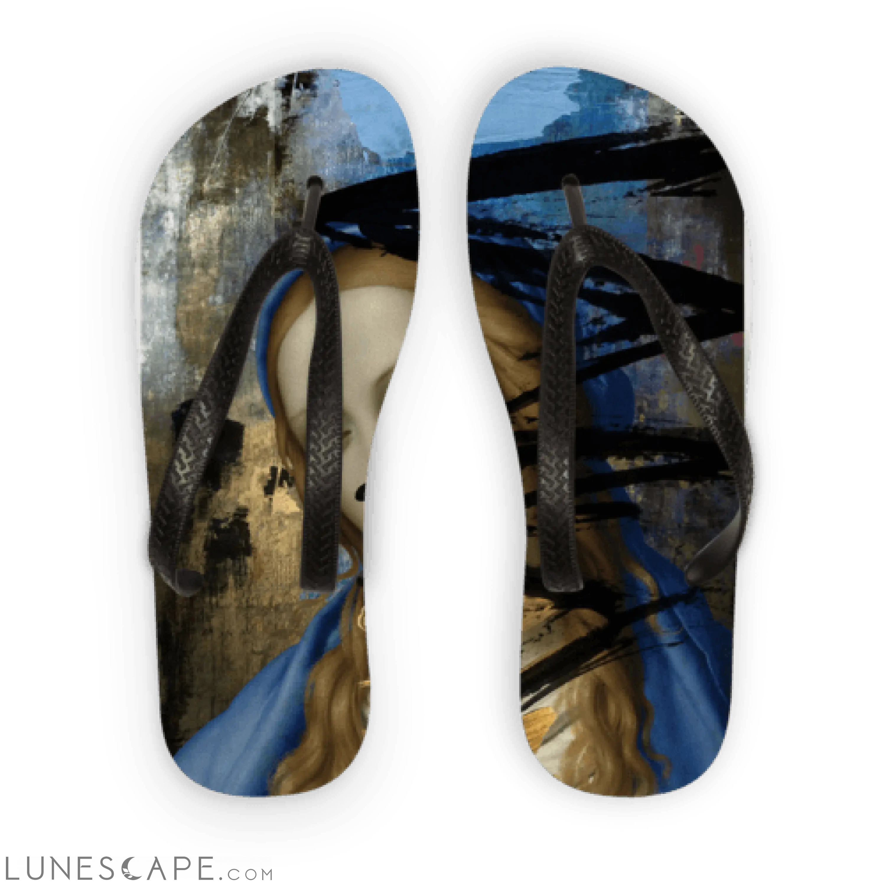 Renaissance Art Flip Flops LUNESCAPE
