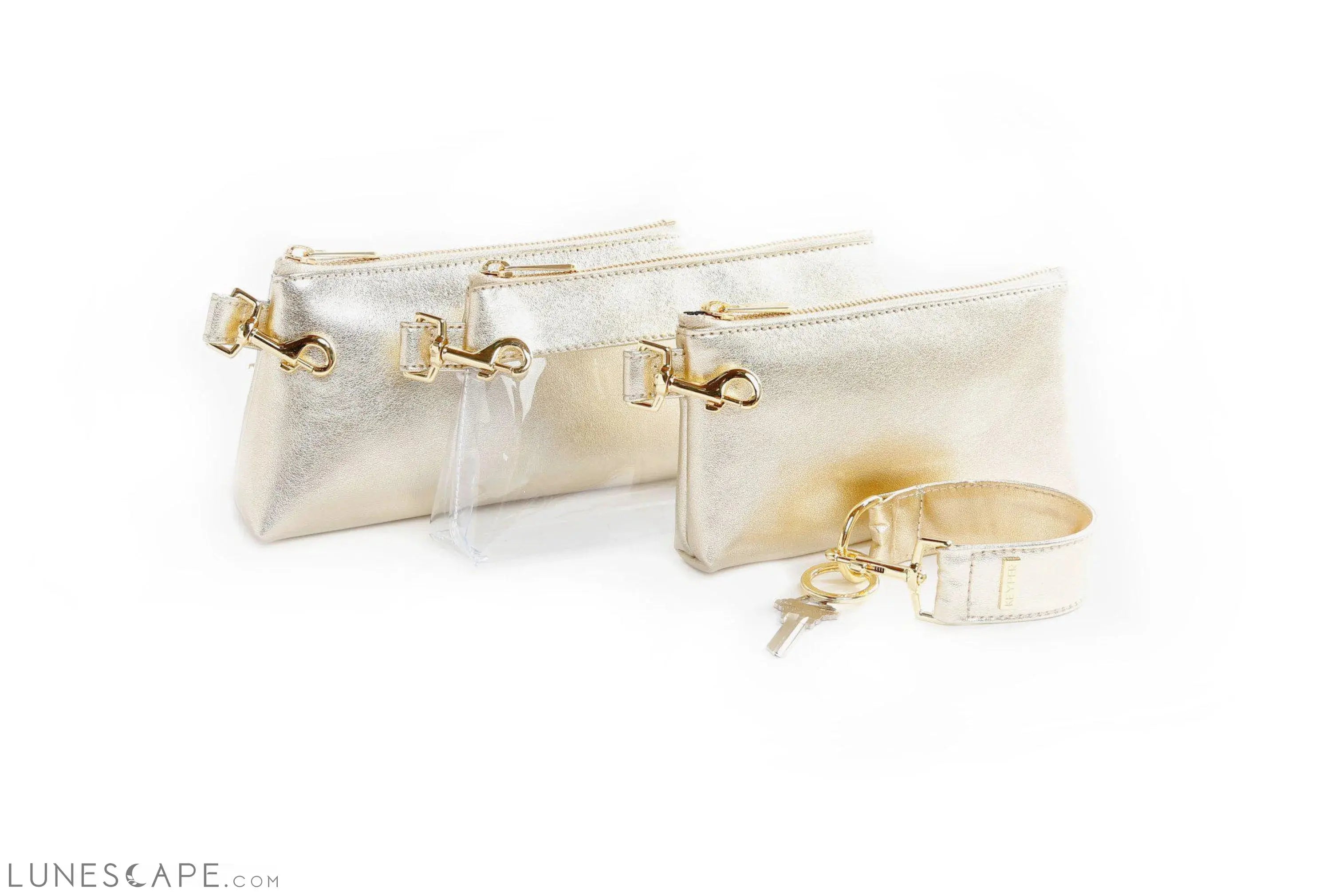 Rich Gold PREMIUM LEATHER WRISTLET SET LUNESCAPE