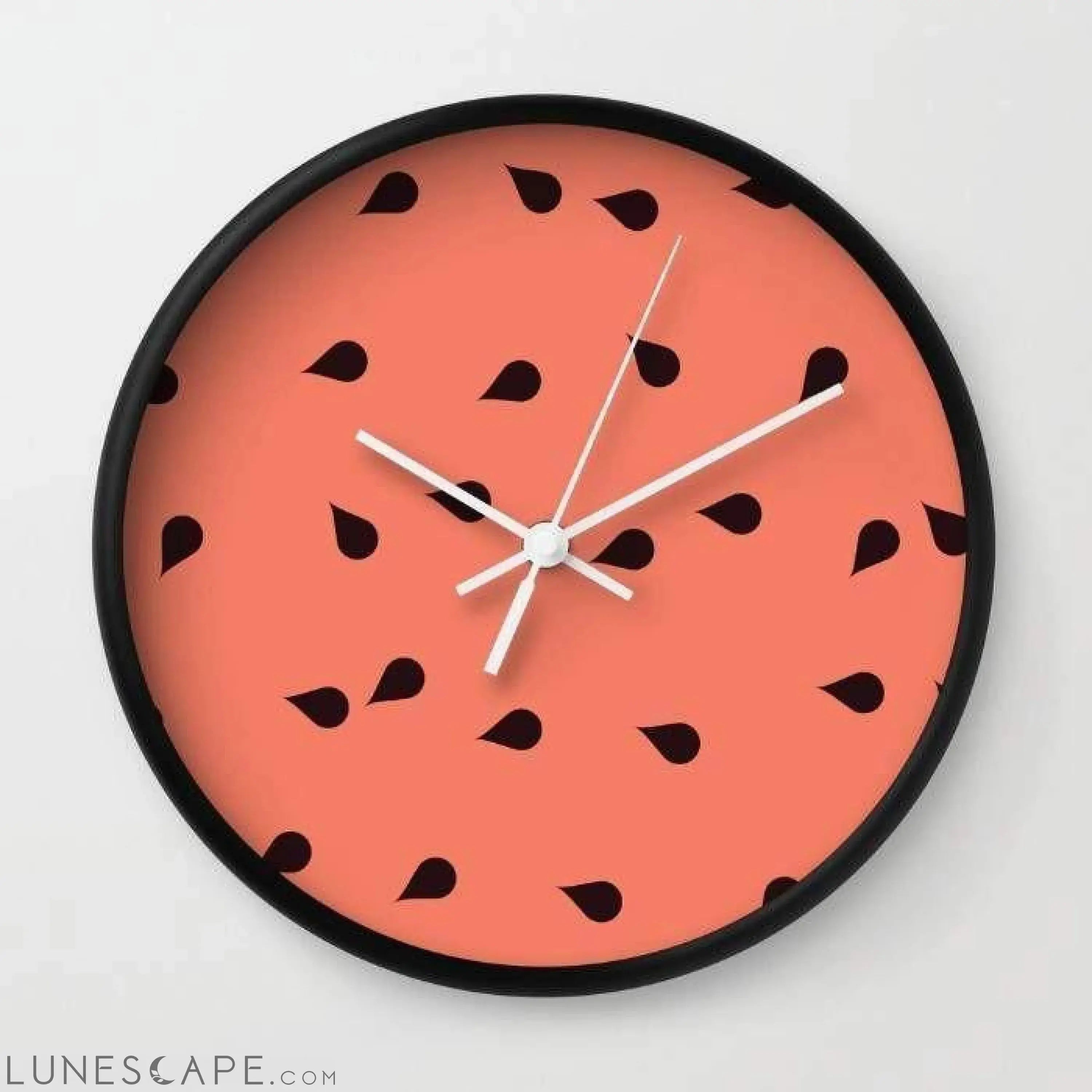 SCATTERED WATERMELON Wall clock LUNESCAPE