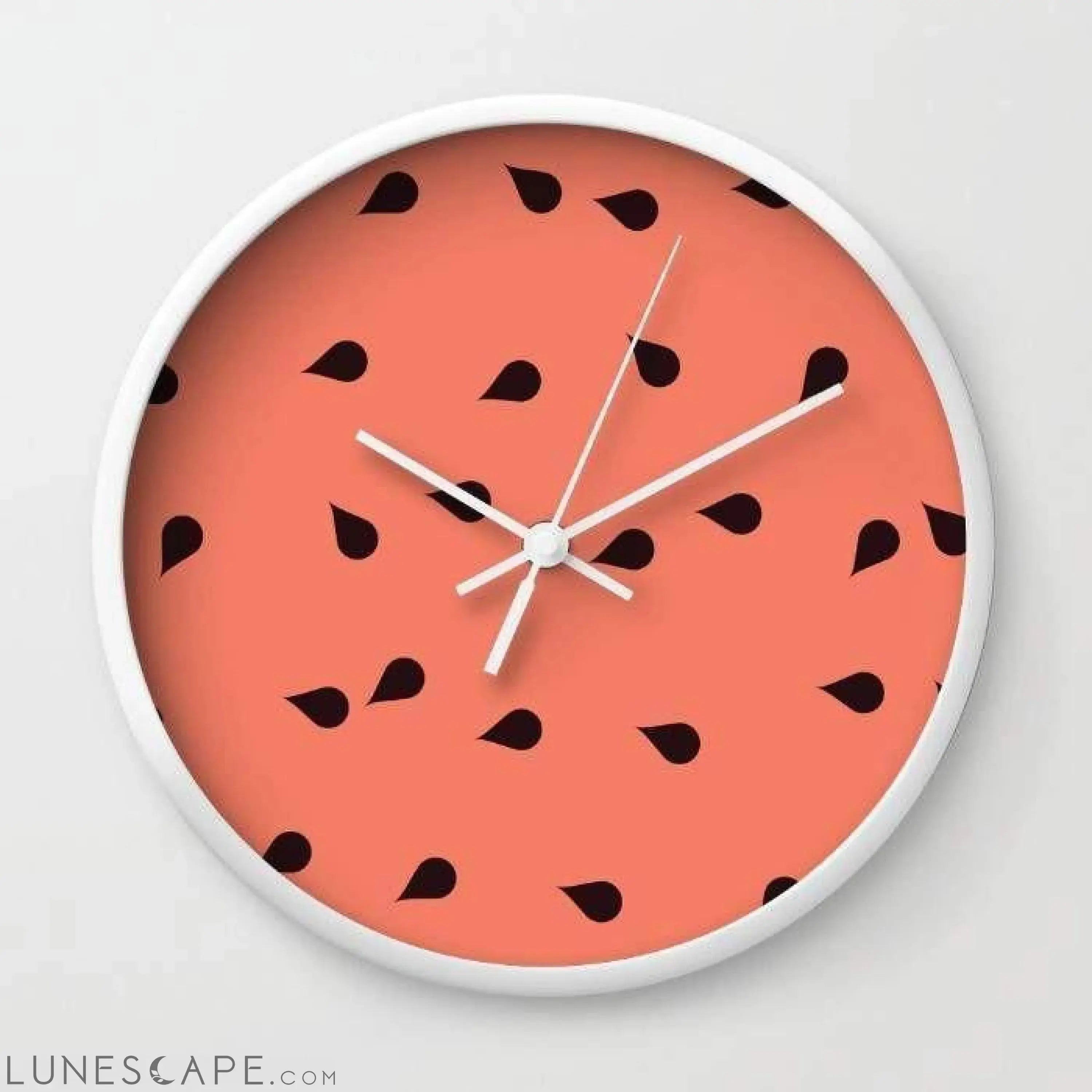 SCATTERED WATERMELON Wall clock LUNESCAPE