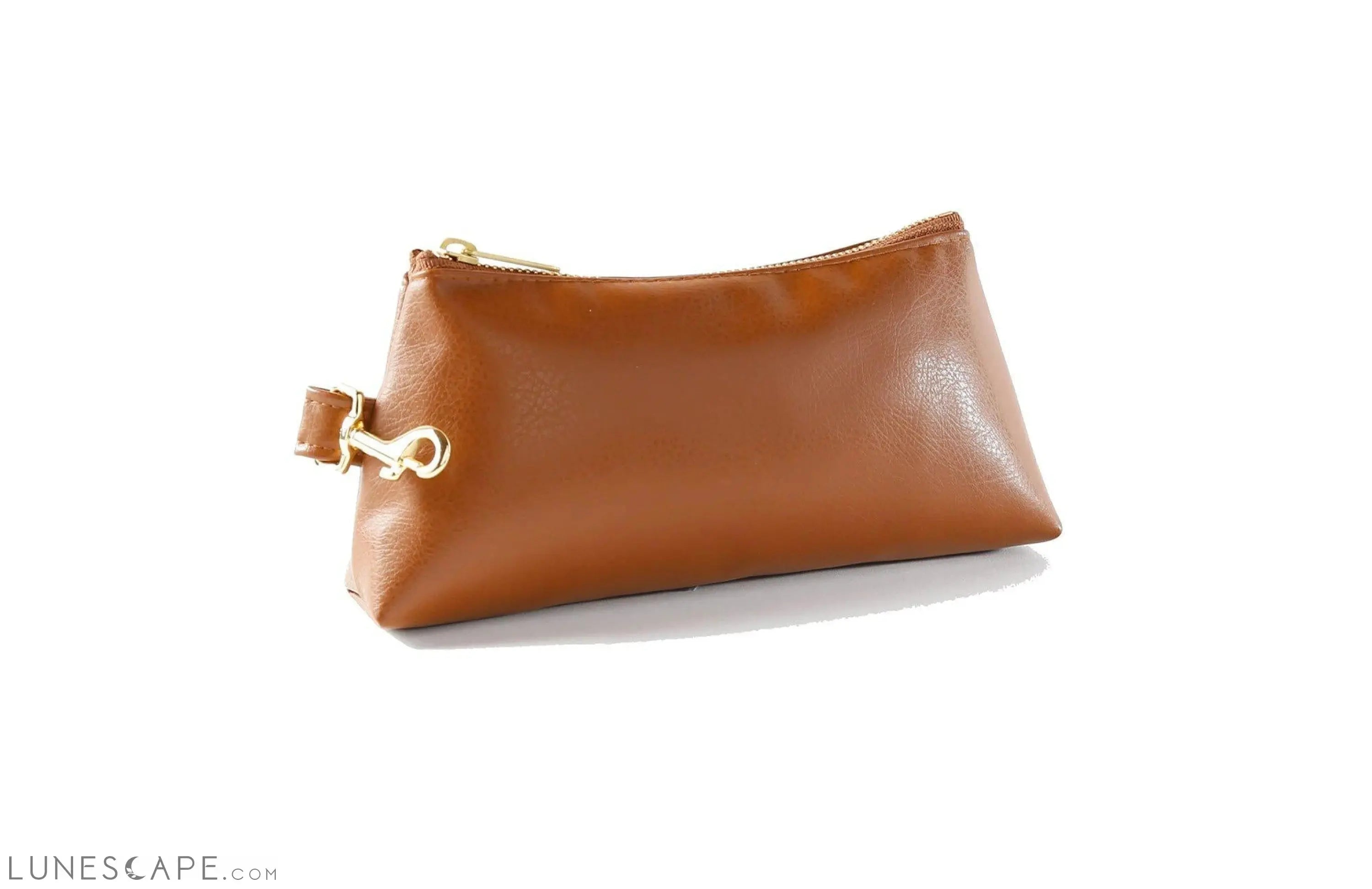 Saddle Brown Vegan Leather Bag LUNESCAPE