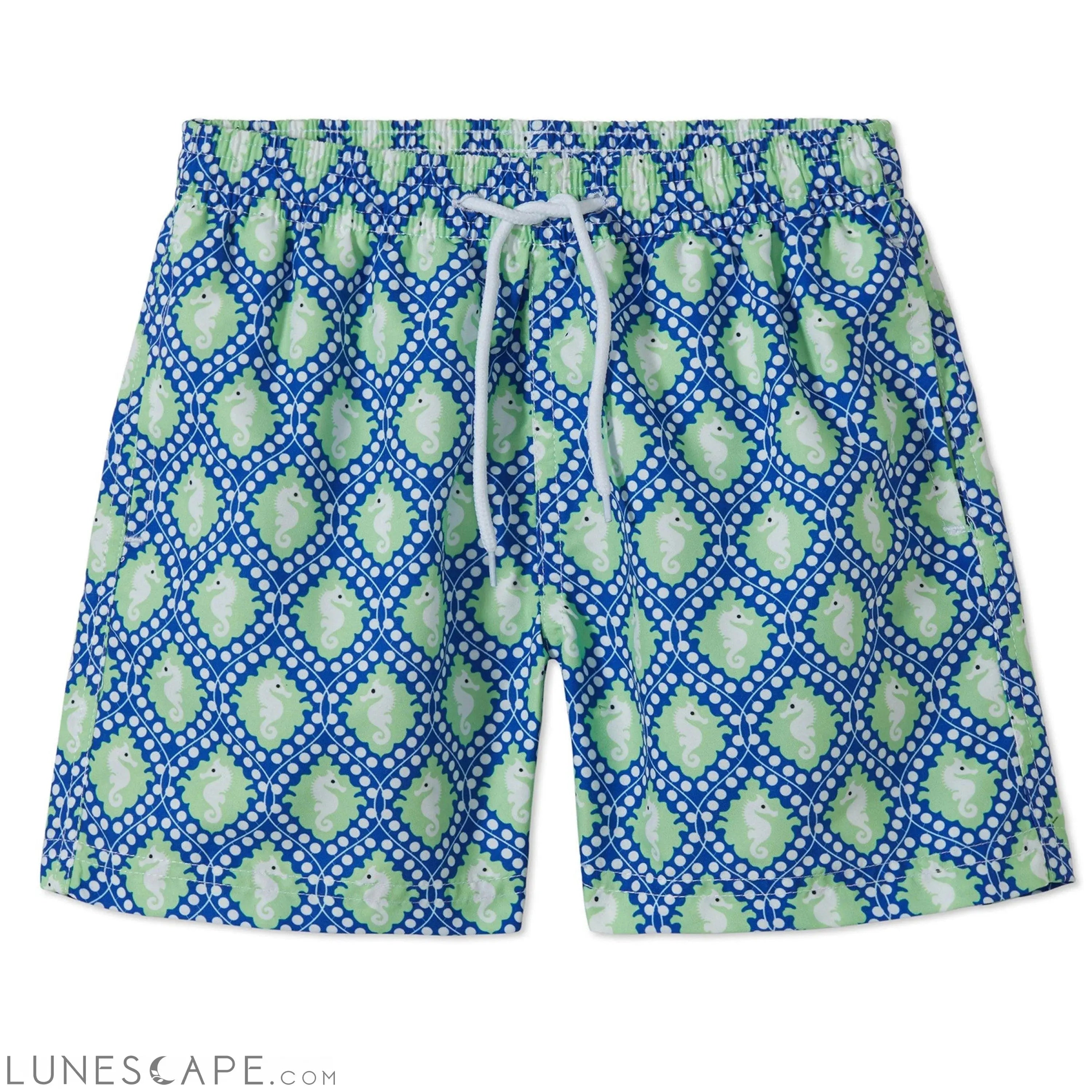 Scalloped Sea Pony Board Shorts LUNESCAPE