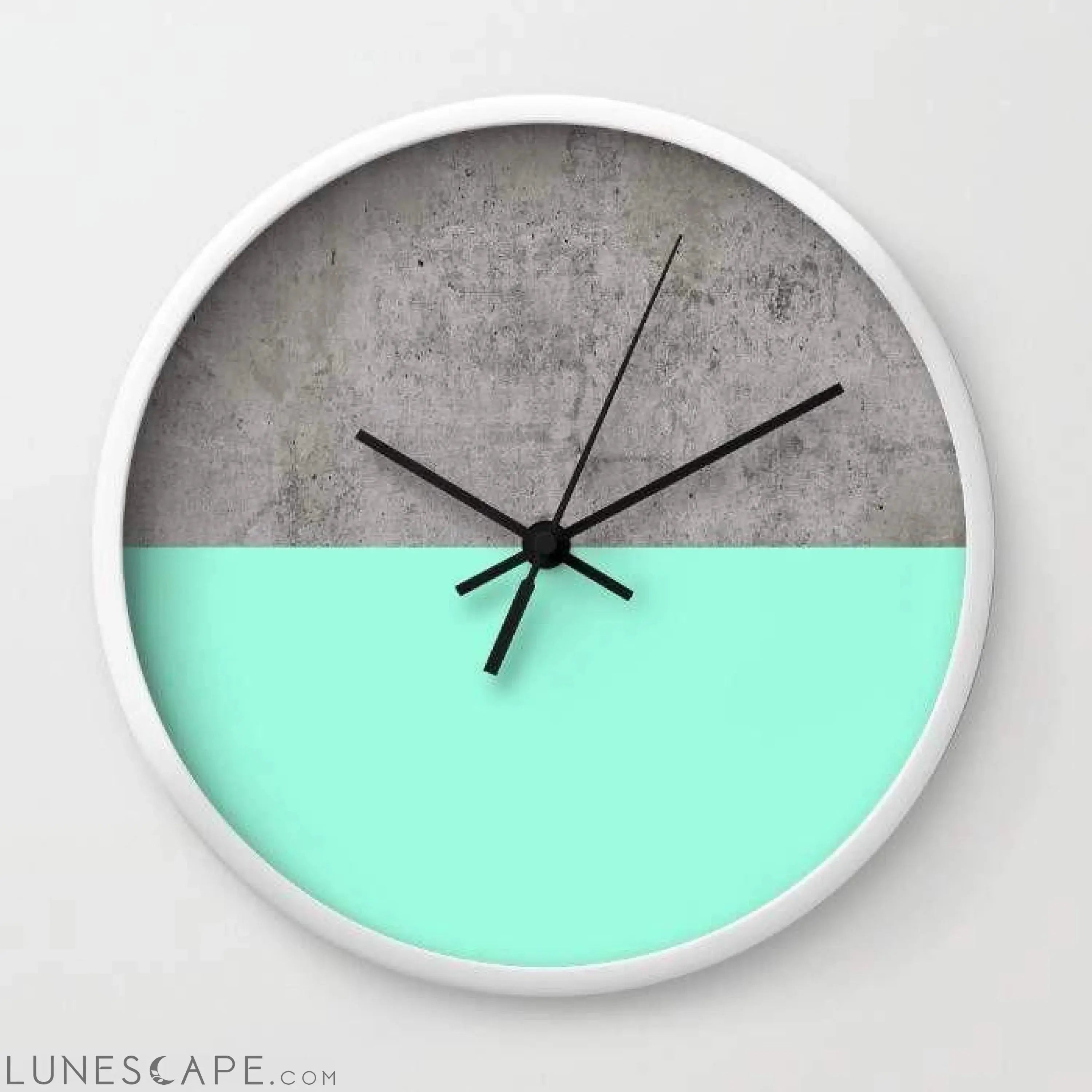 Sea on Concrete Wall clock LUNESCAPE