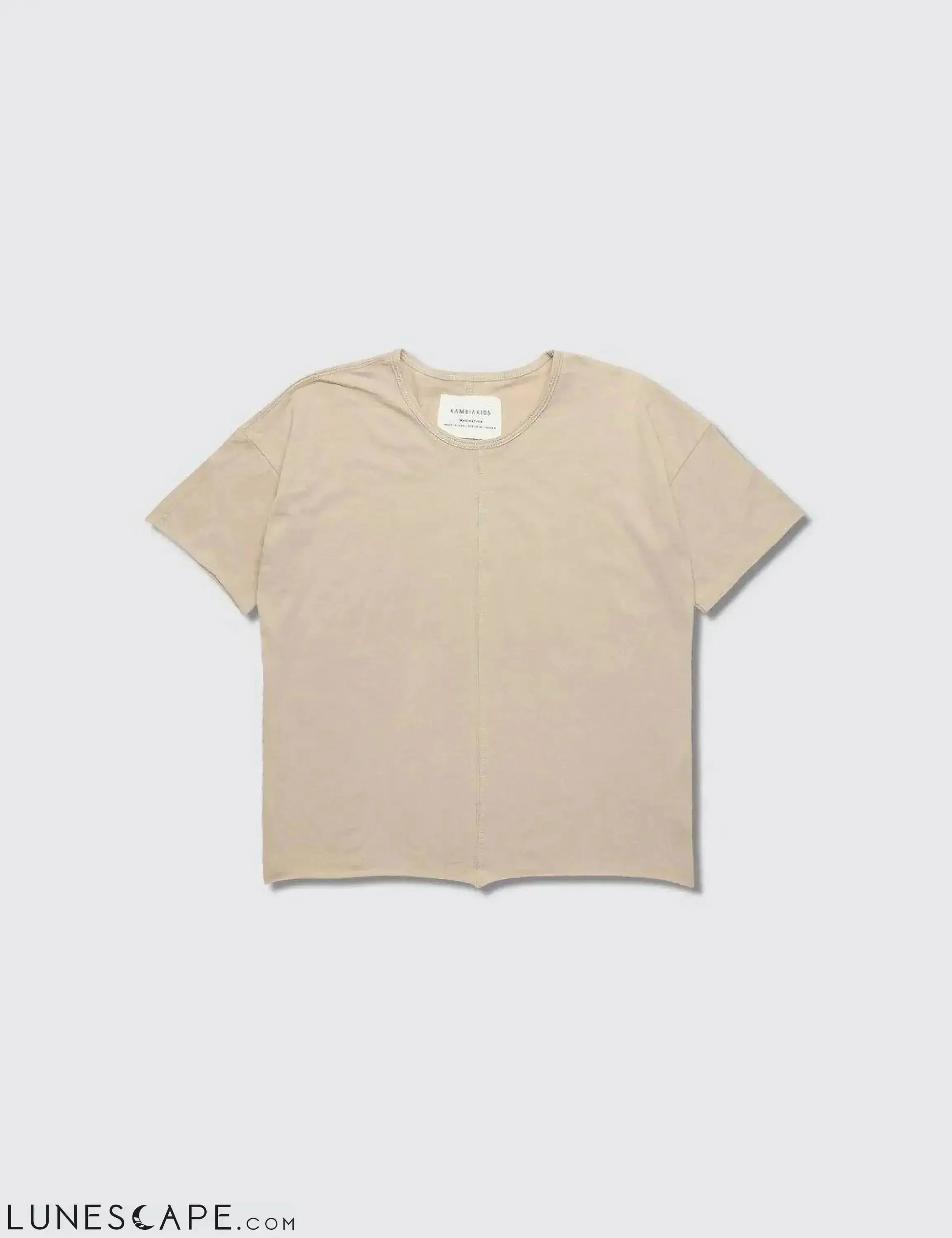 Short Sleeve Tee - Beige LUNESCAPE